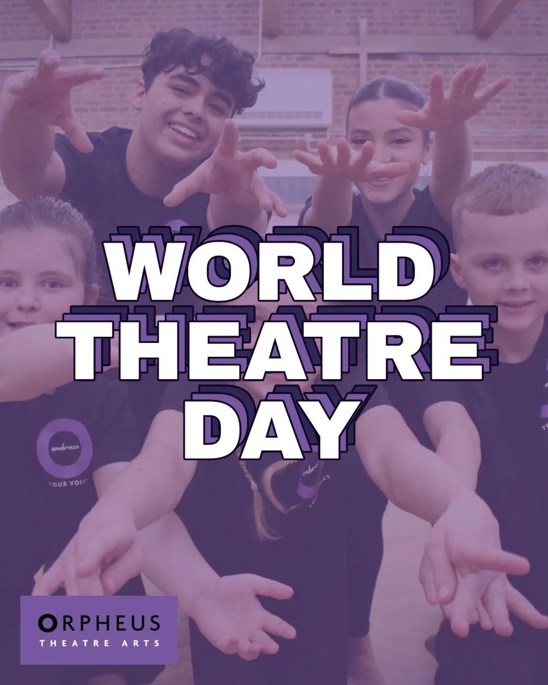 Happy World Theatre Day 🎭

Theatre is where our journey began - it&rsquo;s what brought us together as people, and what inspired us to create Orpheus.

To now be able to share that same passion, confidence and sense of belonging with our students is