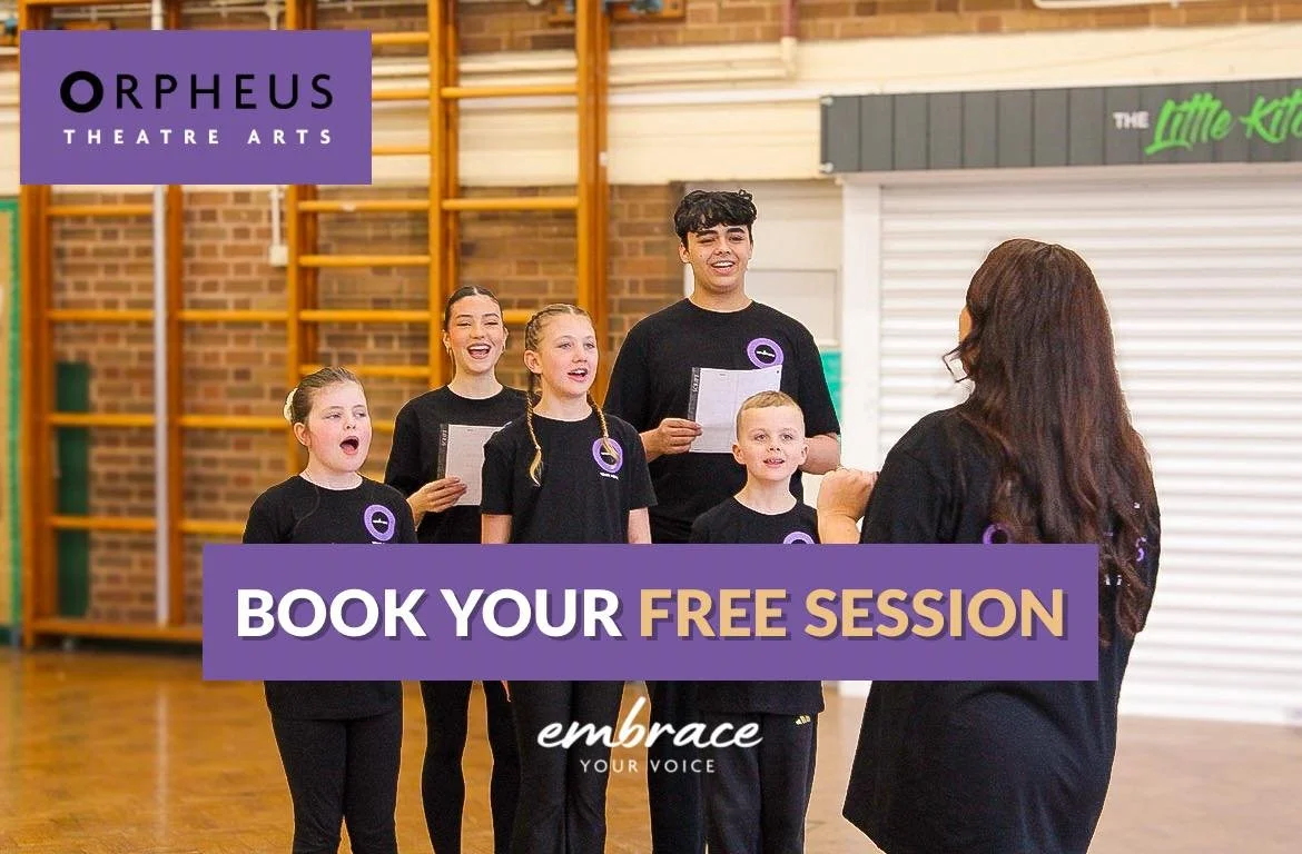 🎭 Ready to embrace your voice this summer term?✨

Our FREE taster sessions are the perfect introduction to Orpheus Theatre Arts 💜 We are weekly theatre training for young performers aged 7-16 years. 
Built with intention. Led by experience.

📩 Dro