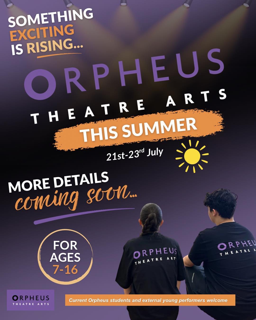 Something exciting is rising&hellip;

This summer at Orpheus Theatre Arts ☀️

Stay tuned - full details coming soon 💜

#orpheustheatrearts
#embraceyourvoice
#summer
#performingarts 
#stageschool