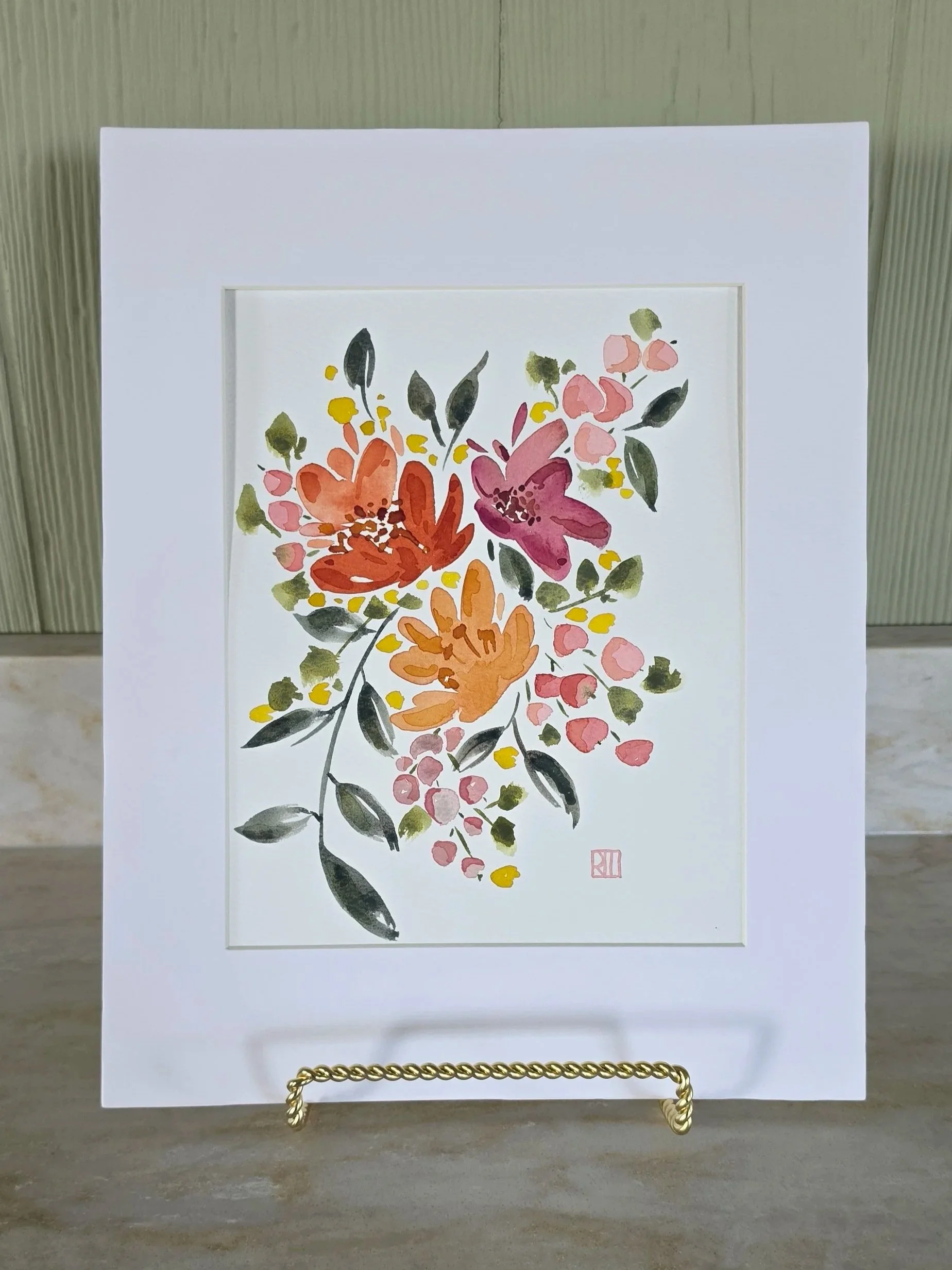 Wildly in Bloom — Original Watercolor Painting, 11 × 14 Matted