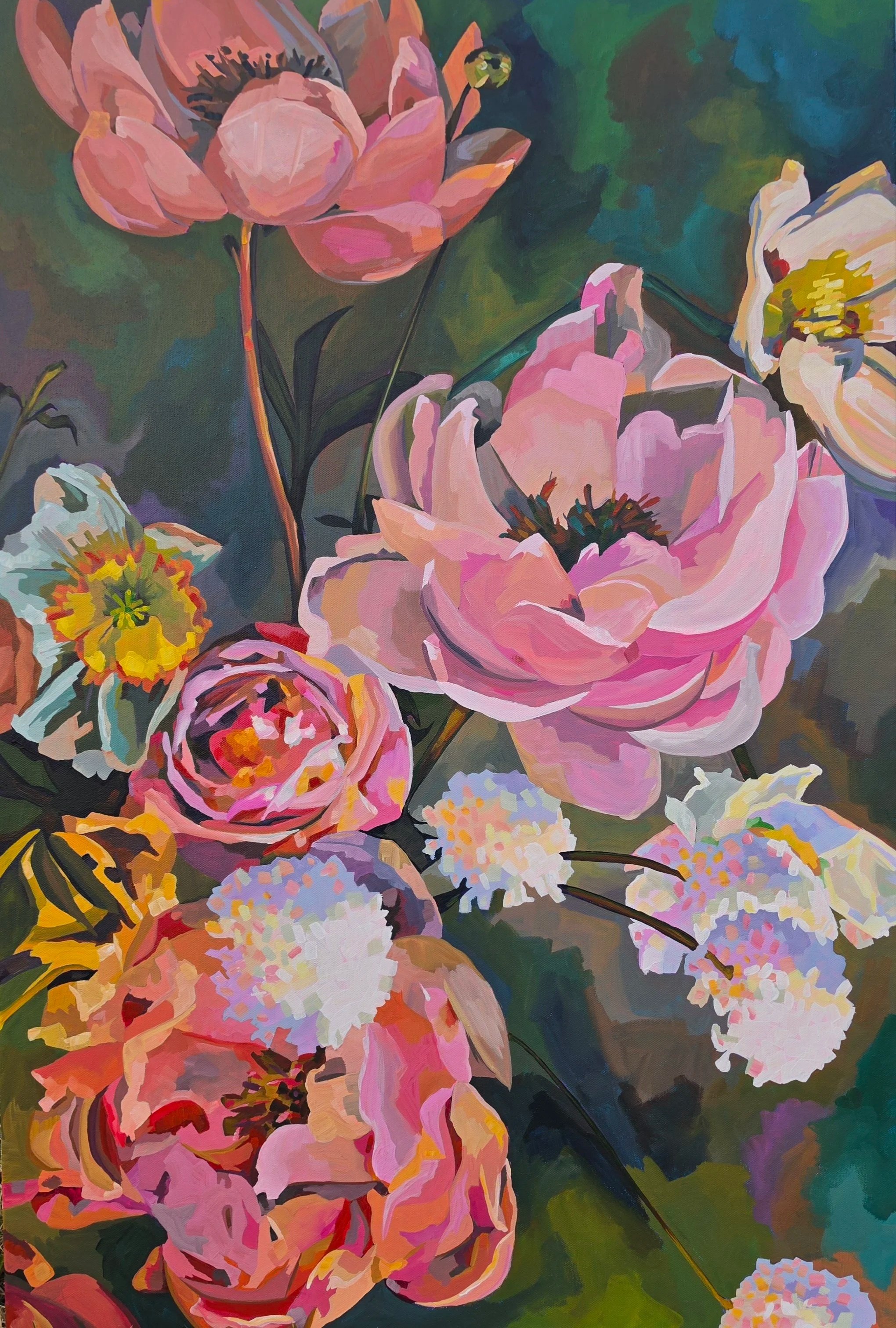 Wild Abundance — Original Acrylic Painting | 24x36 inches