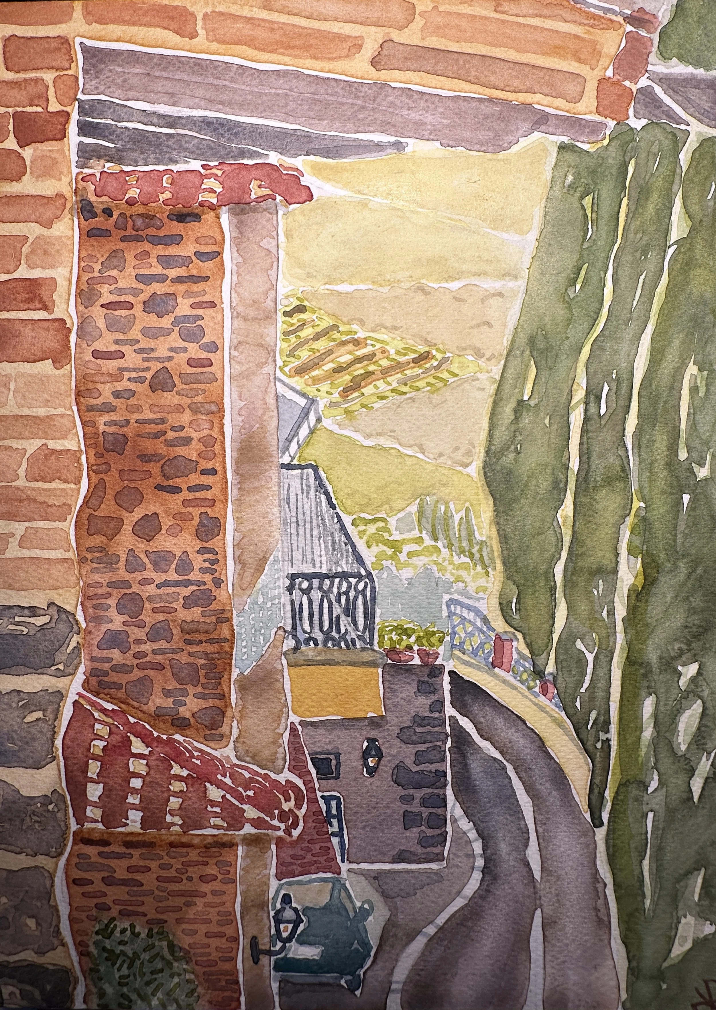 Scorcio. Side view. Panicale, October 2025