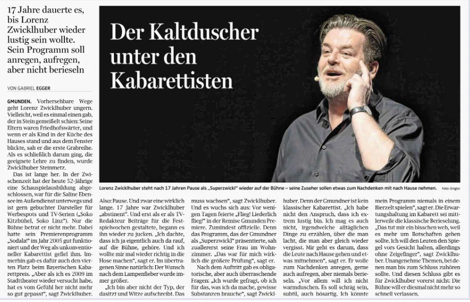Zeitungsartikel OÖN