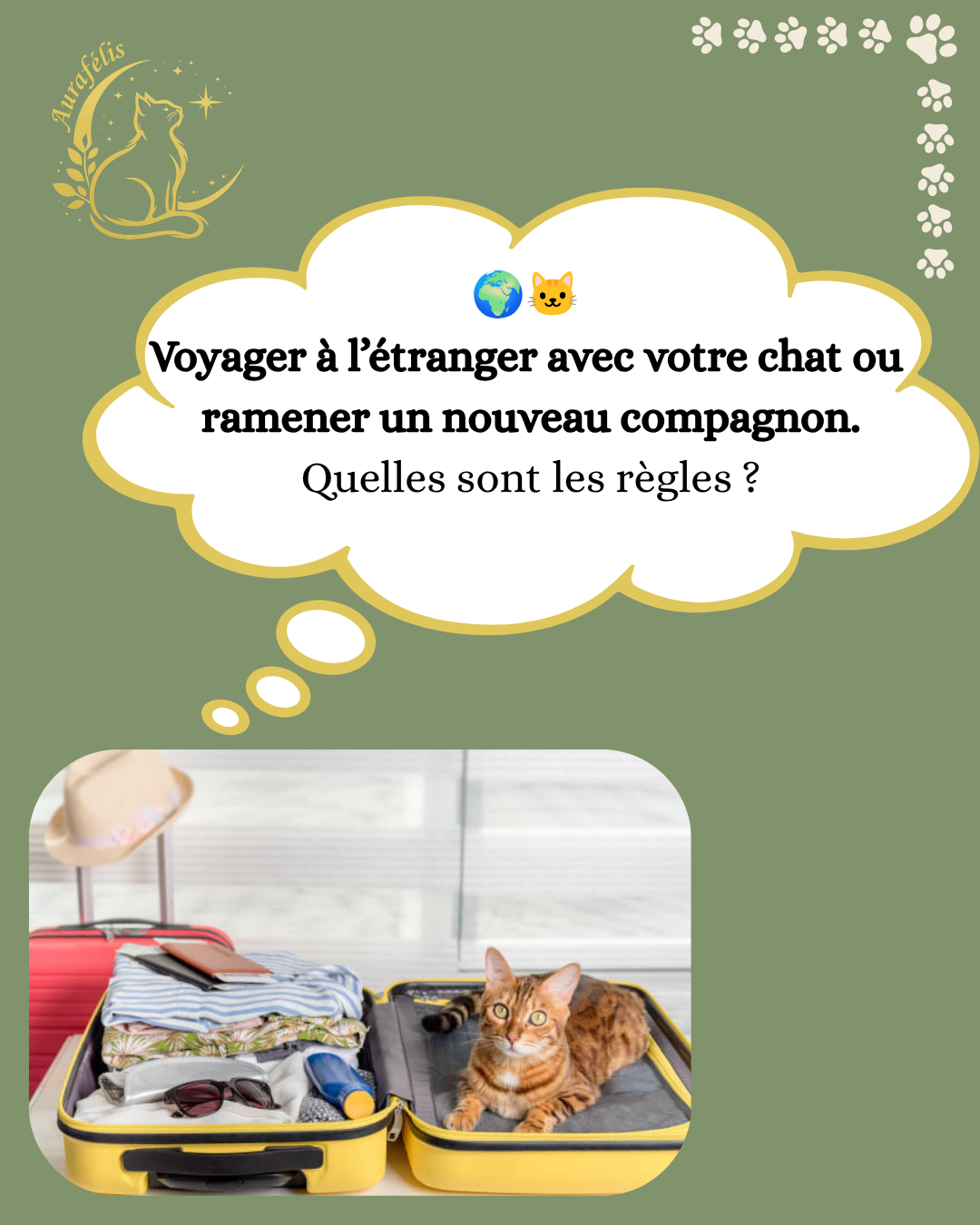 Voyager à l’étranger avec votre chat, ou ramener un nouveau compagnon