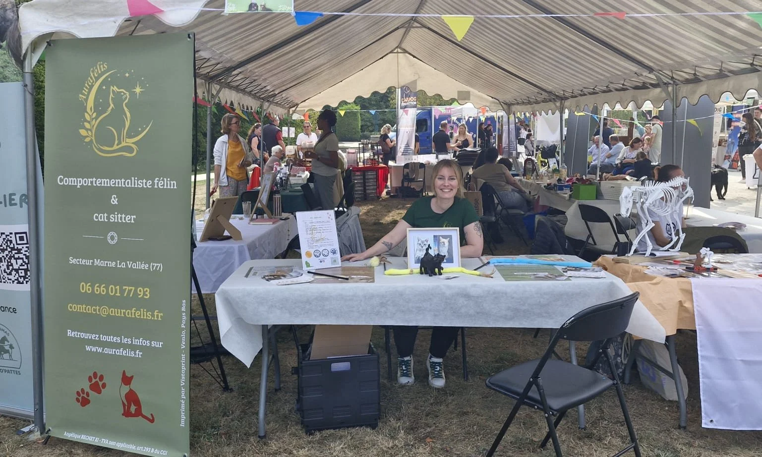 Photo du stand Aurafélis lors de la fête des Animaux à Magny Le Hongre 2026.