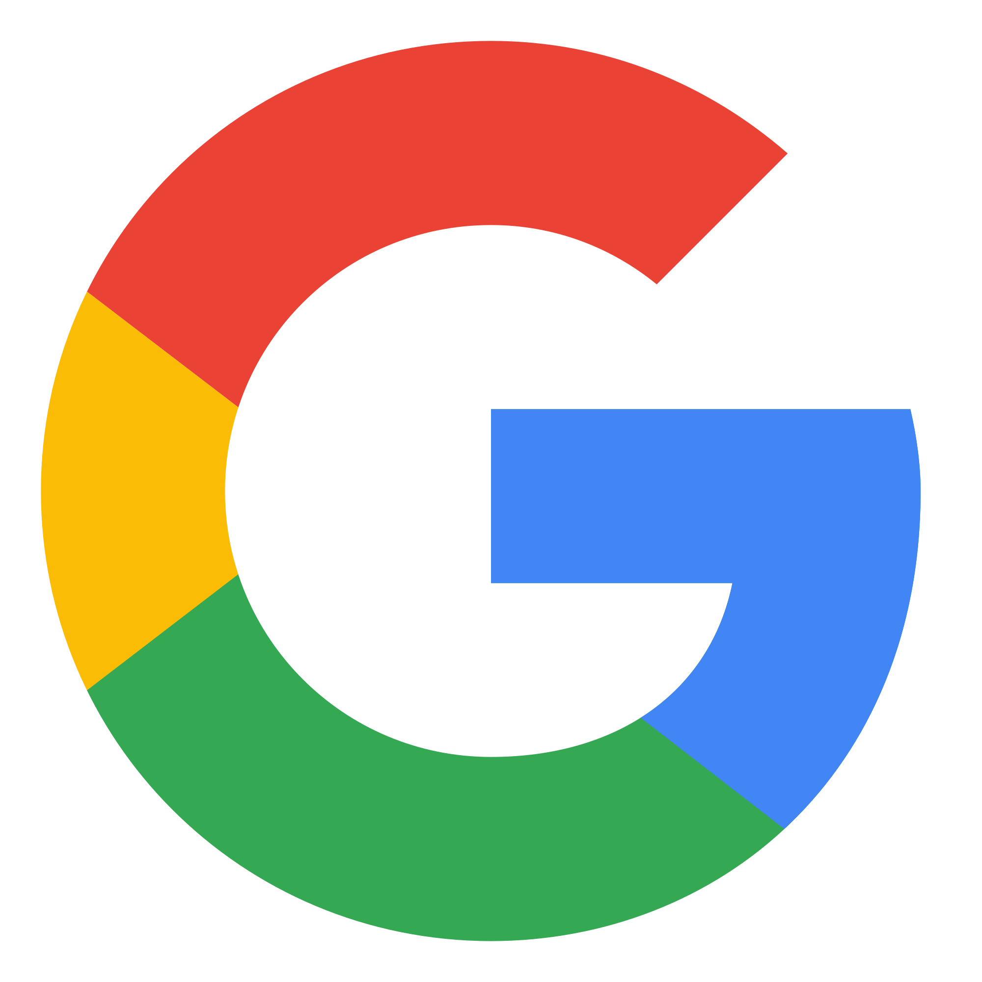 Google logo with multicolored segments in green, yellow, red, and blue forming a stylized 'G'.