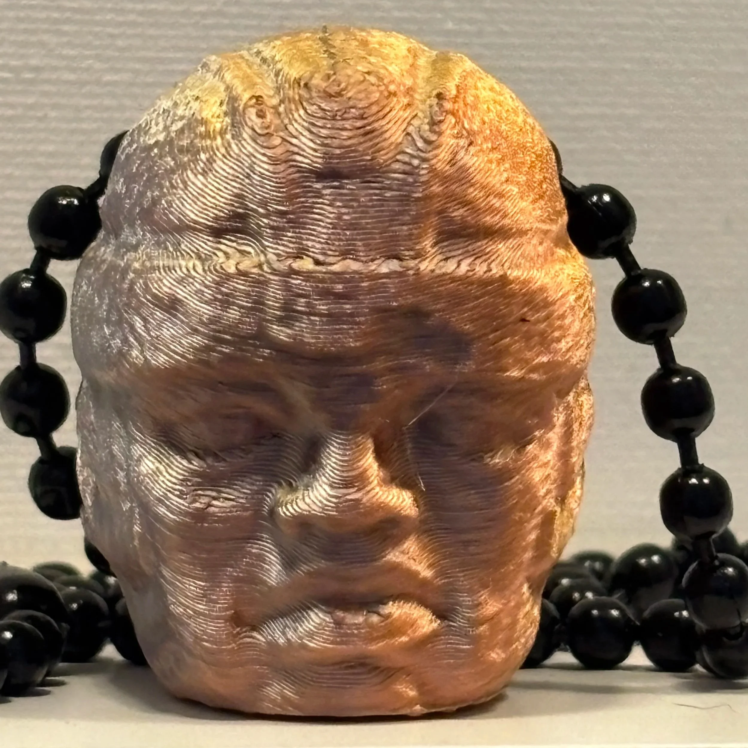 Gold Olmec Head-1