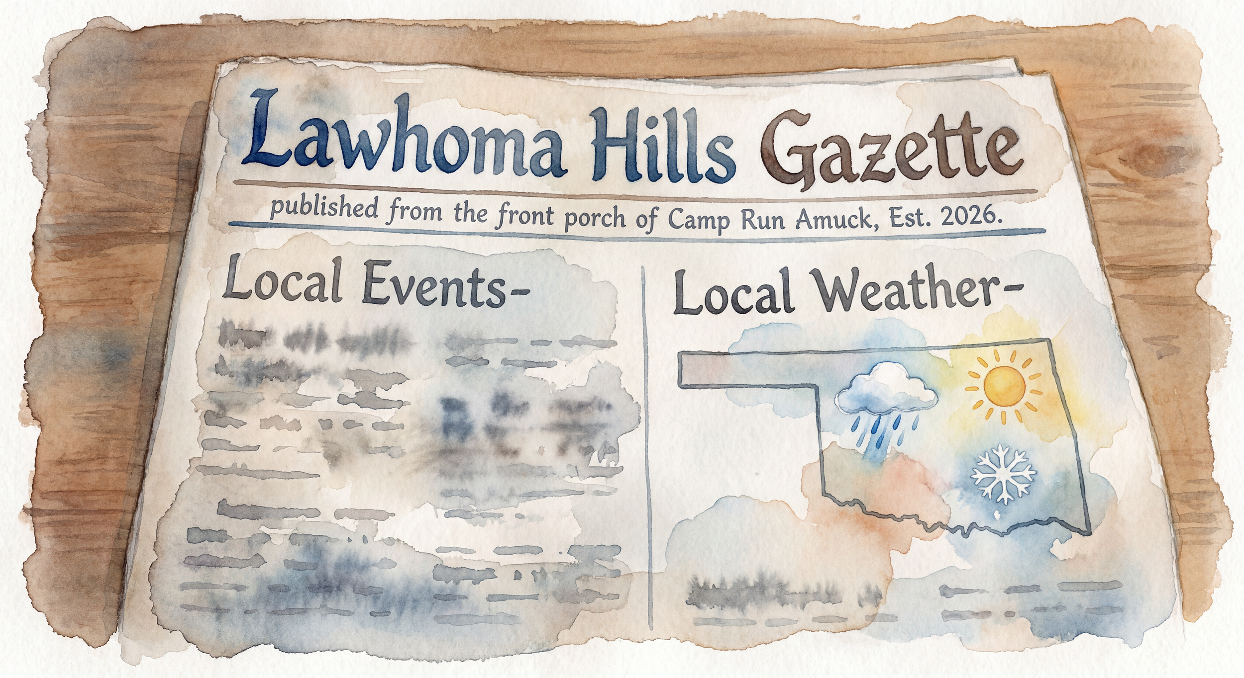 Lawhoma Hills: Places Around Town