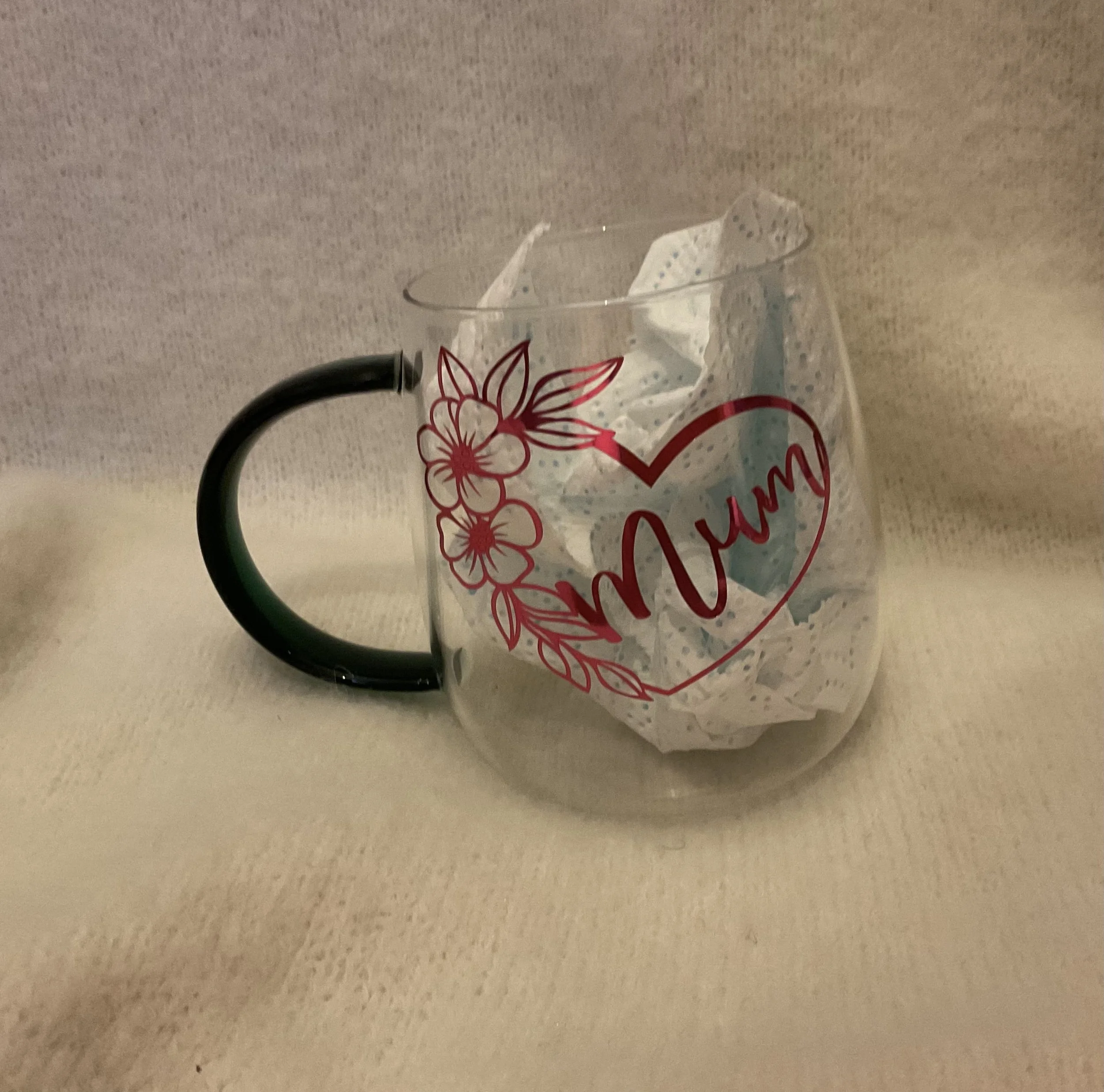 ‘MUM glass mug