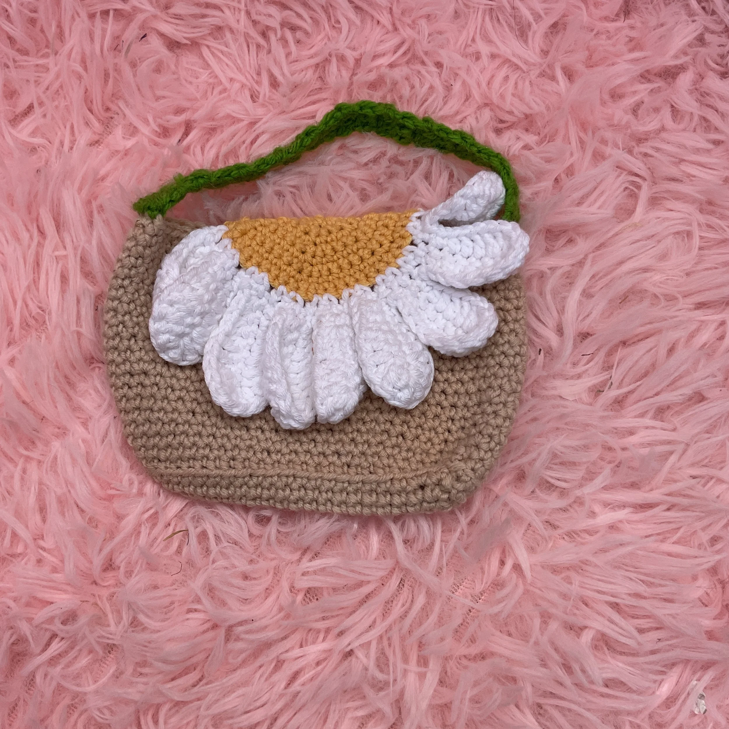 Crochet mini sunflower bags 🌻 small