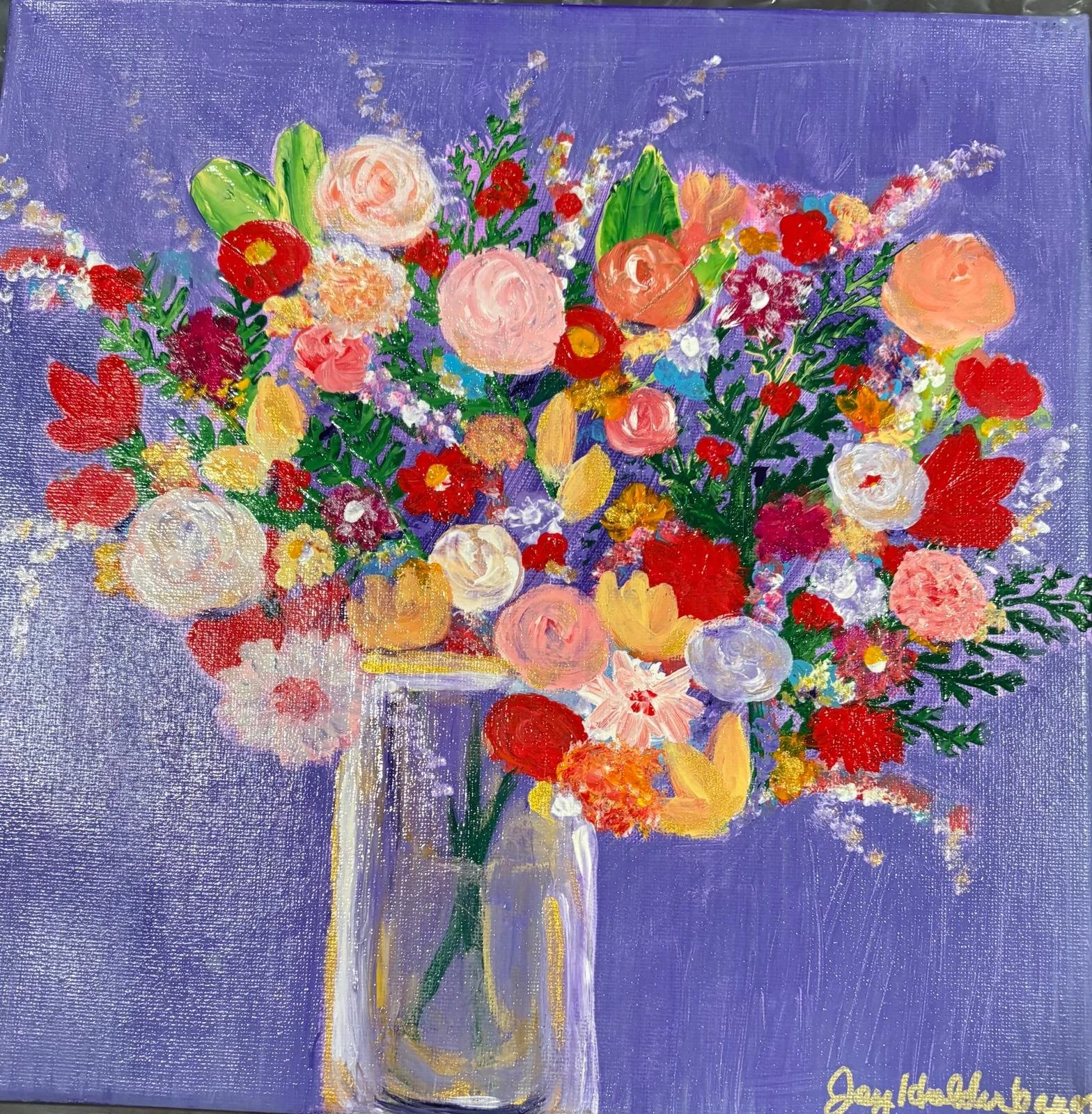 29F- Deep Purple Small Bouquet