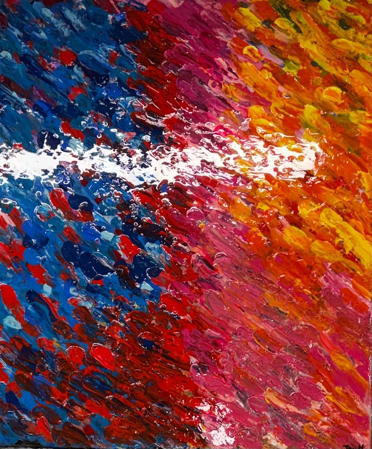 65F- Red Blue Yellow Petals