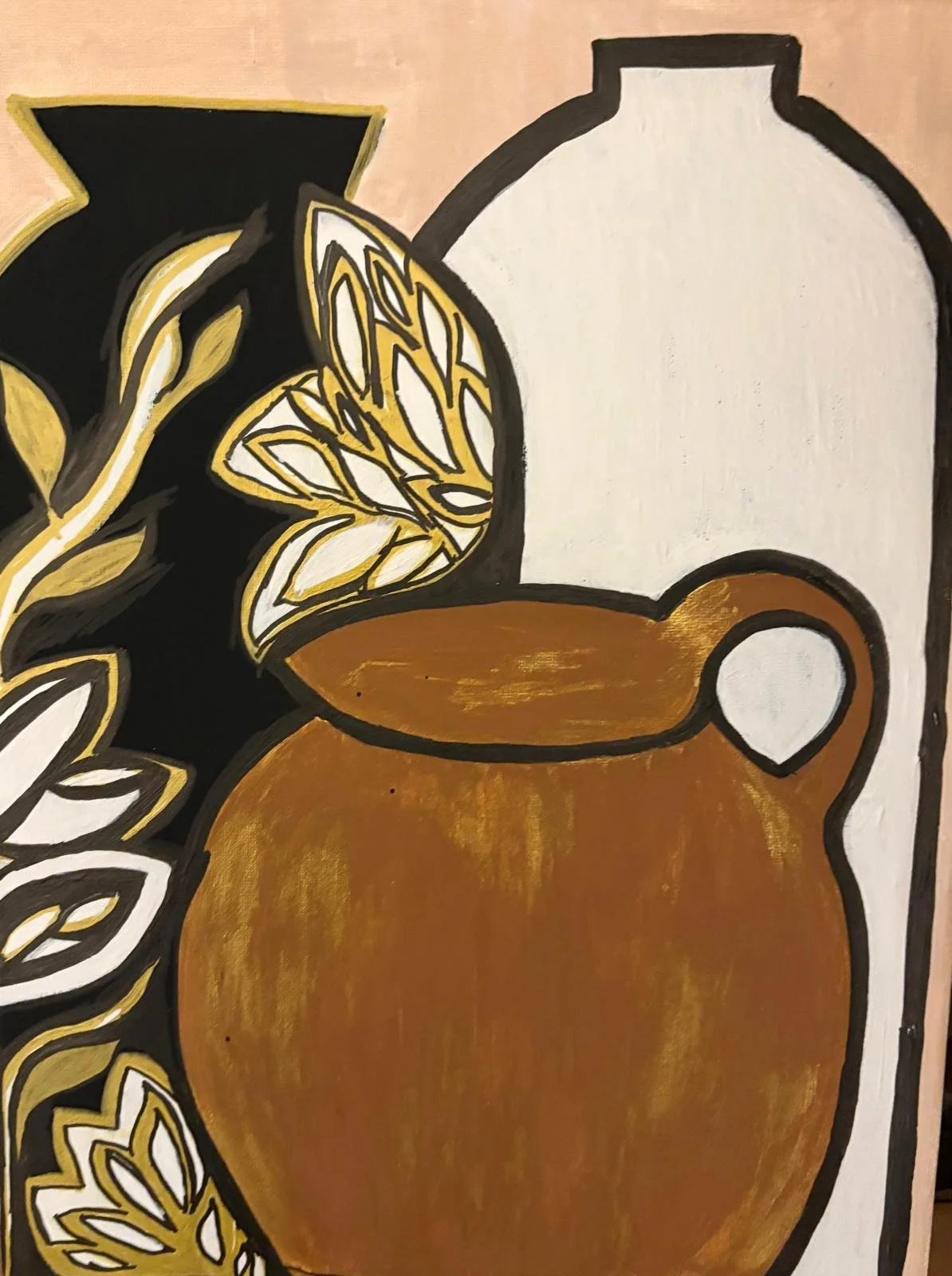 V5- Black/Brown Vase