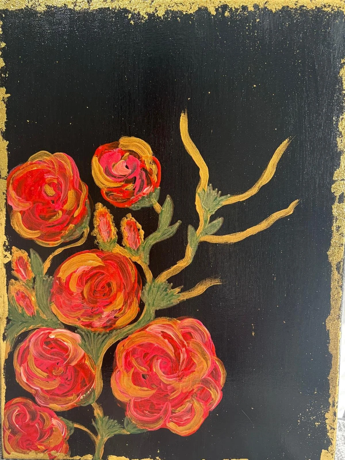 10F- Gold Leaf Rose