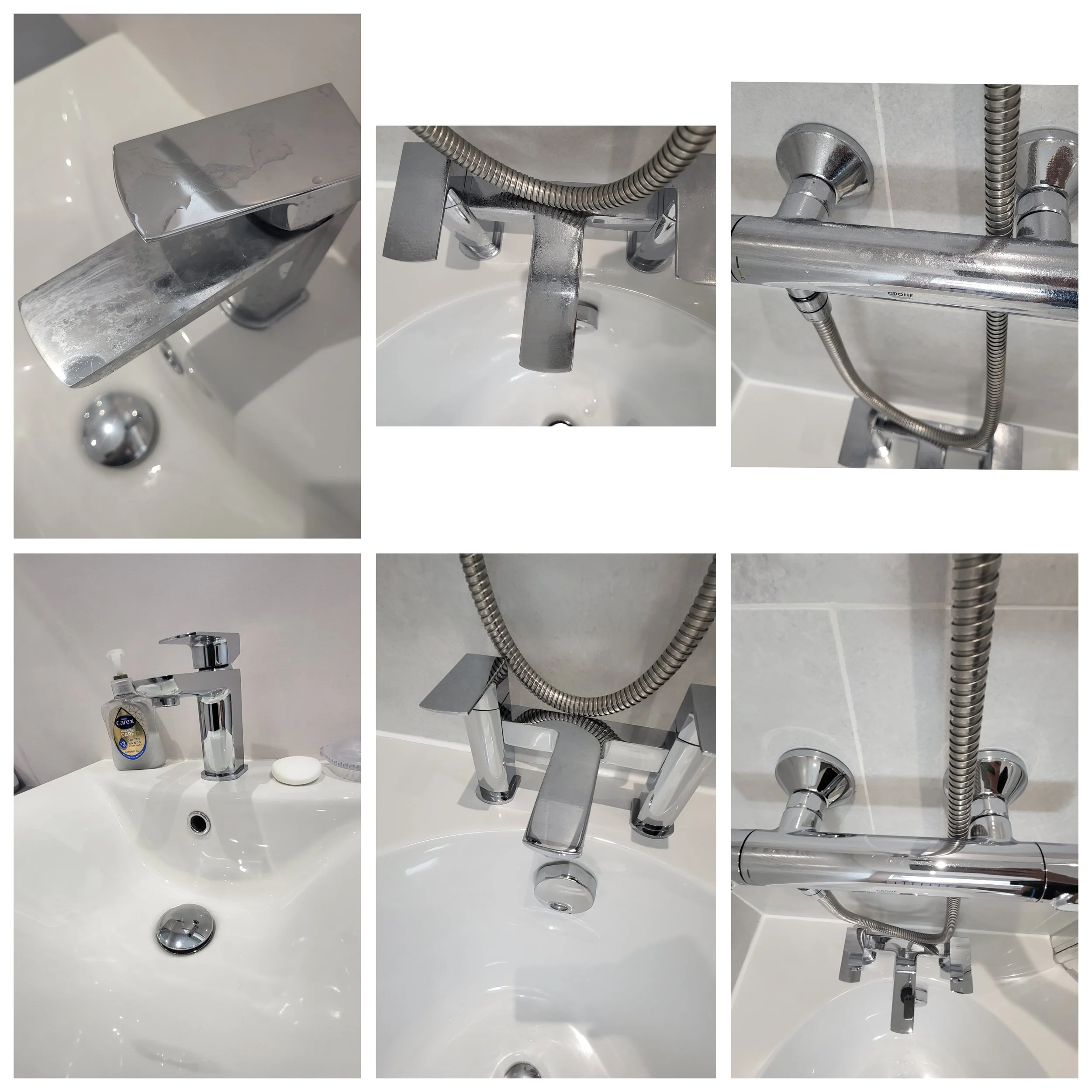 Bathroom Deep Cleaning in West Sussex | Taps &amp; Showers Restored to a Sparkling Finish