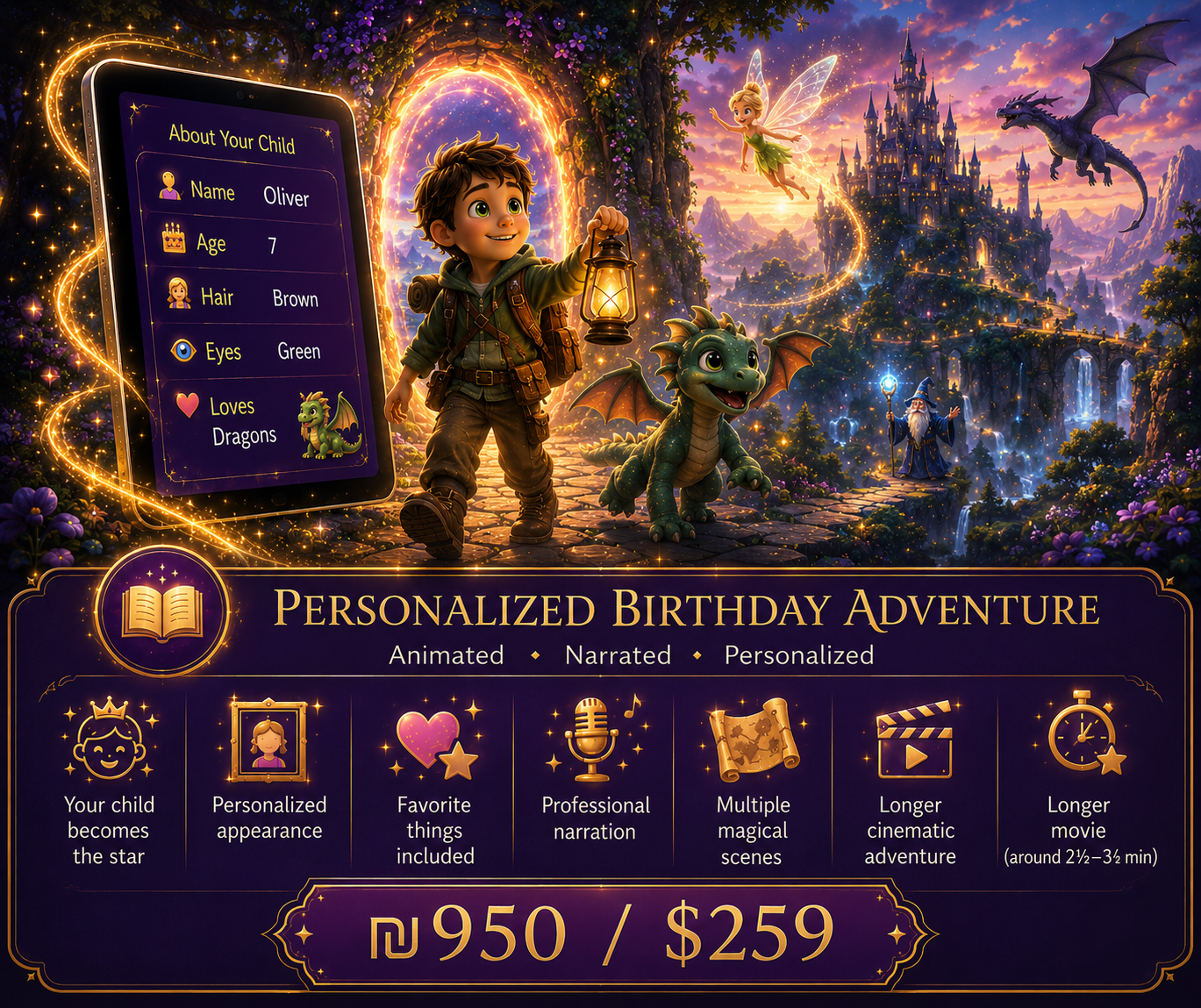 Magical Birthday Adventure Animation