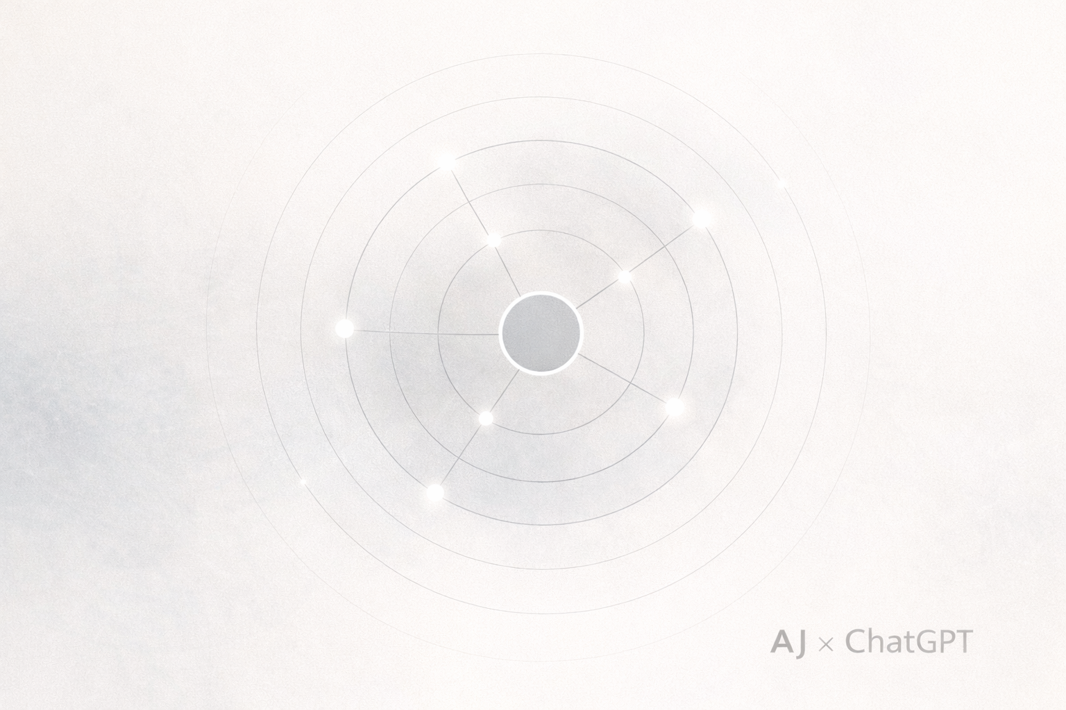 Concentric circles with connecting nodes symbolizing interconnected interests.