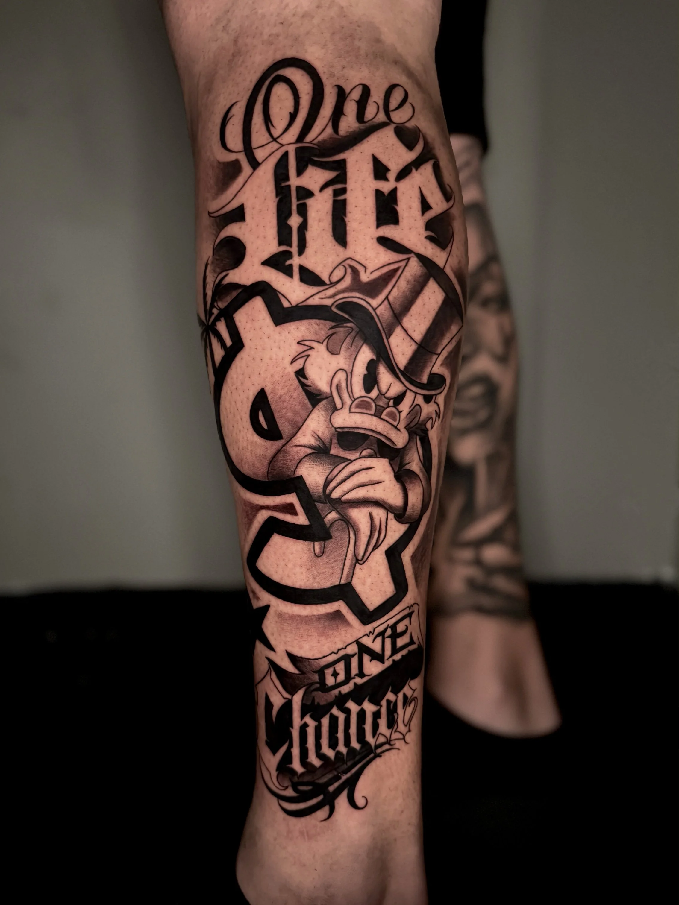 Custom illustrative lettering tattoo design by InkArt Tattoos Miami.JPG