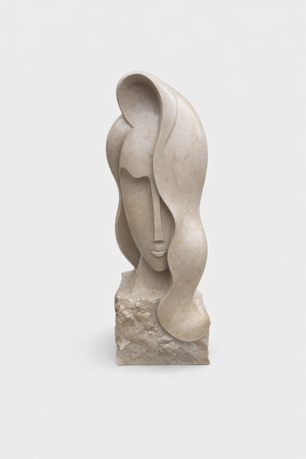 LORELEI - Pierre calcaire (H 68 cm x L 24 cm x P 25 cm)