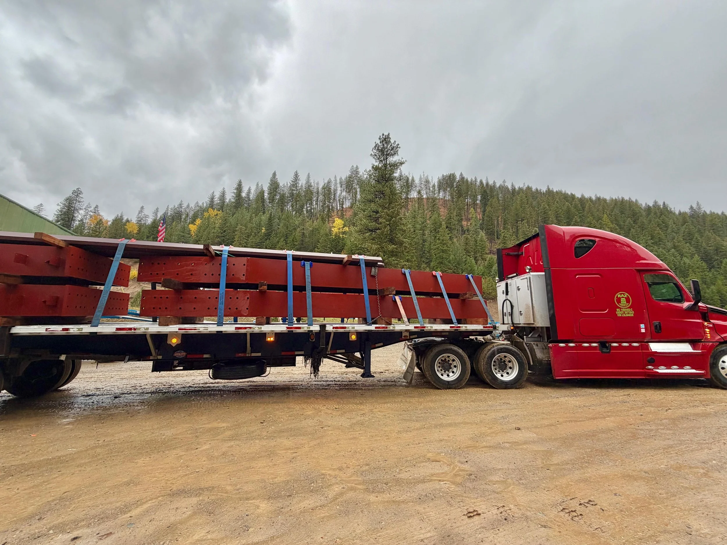 17 truckloads delivered from Houston to Montana — a 30+ hour haul.
