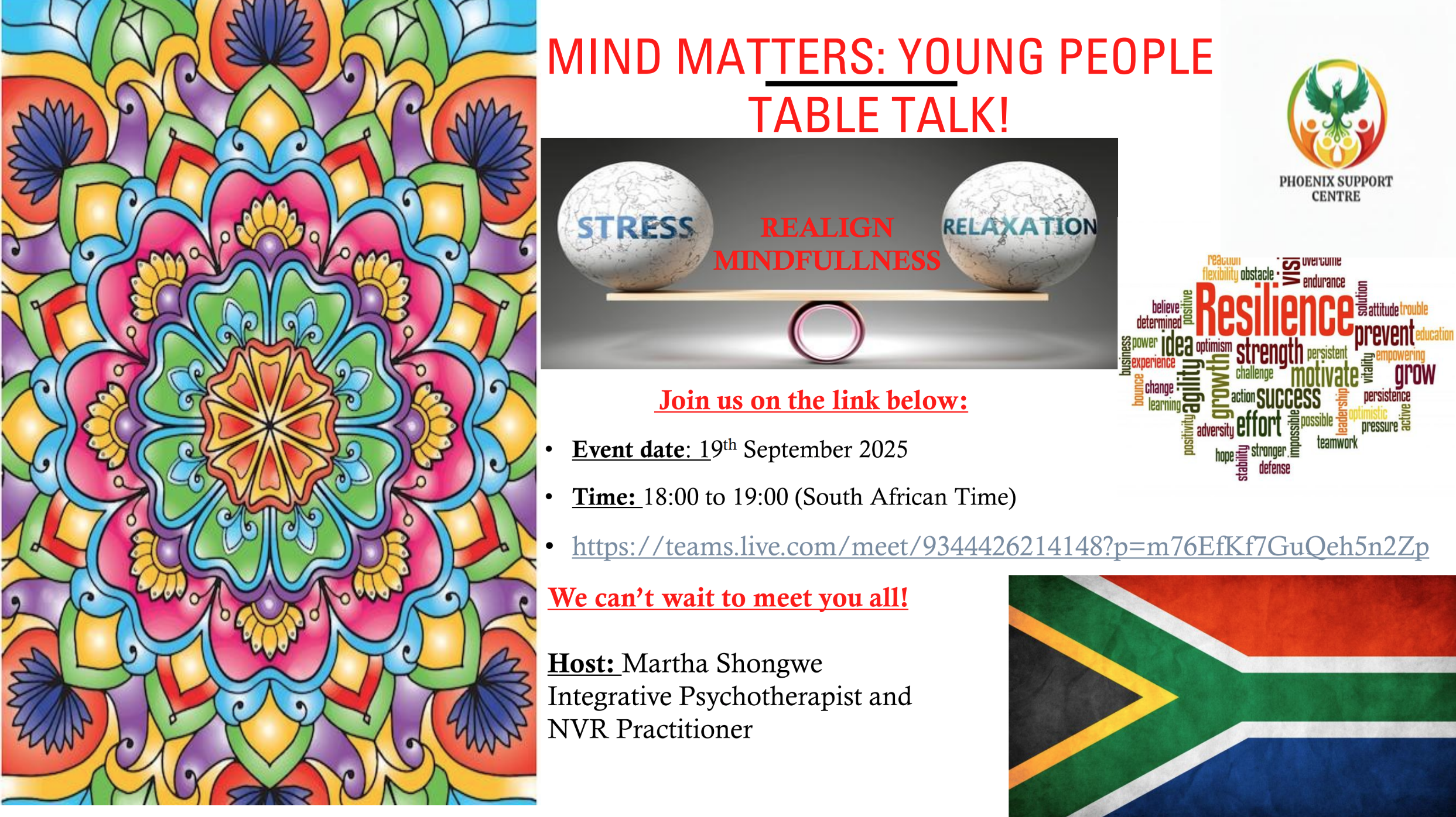 Mind Matters: Young People Table Talk (Virtual)
