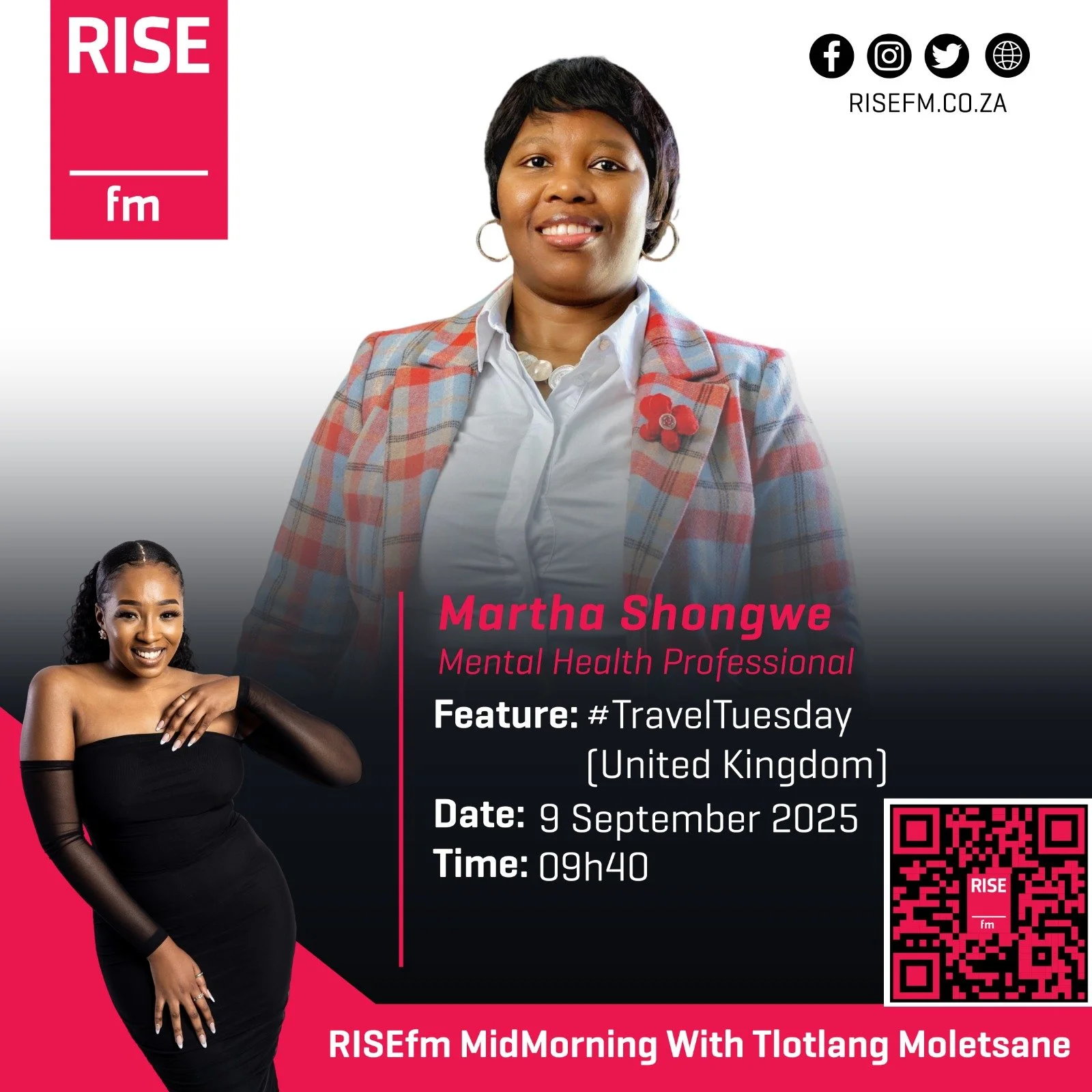 RISEfm Mid Morning With Tlotlang Moletsane