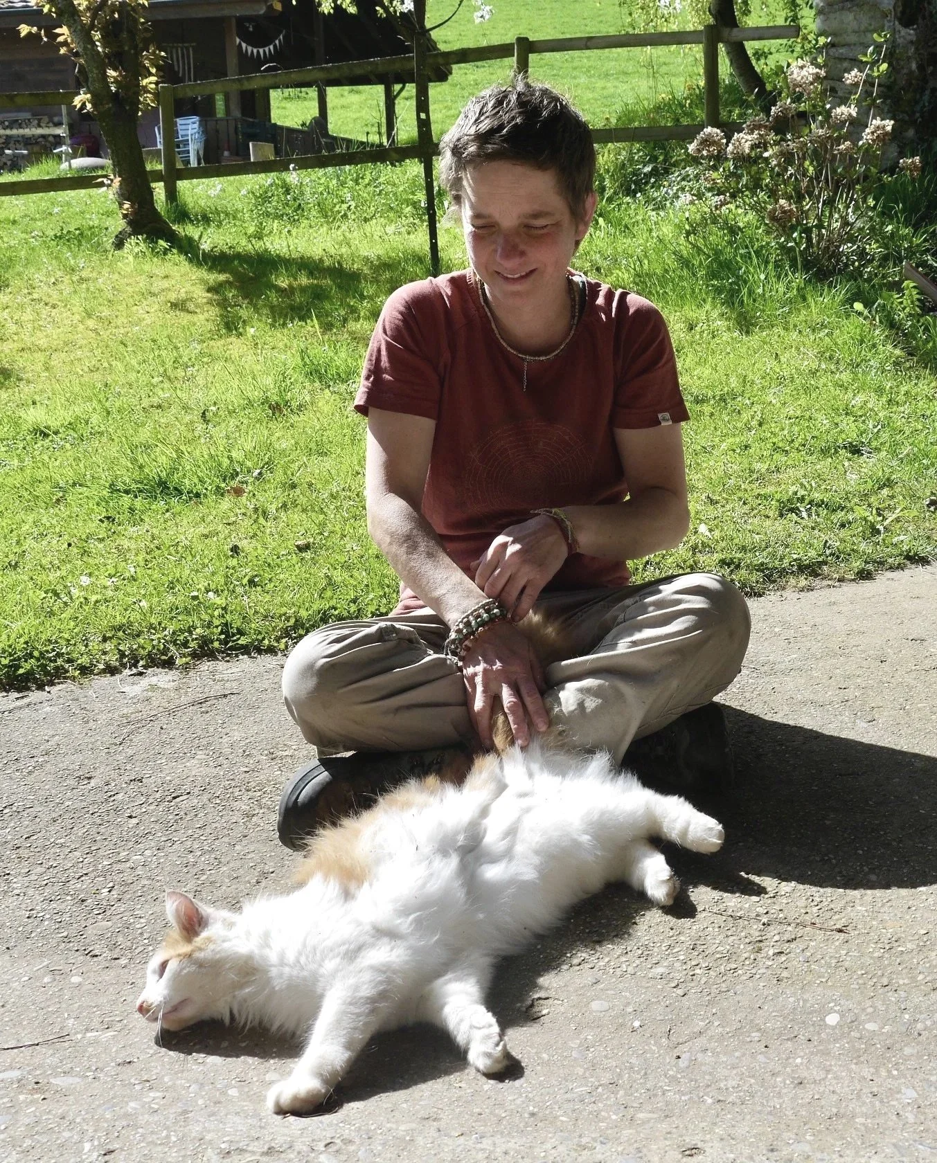 Lisa mit Katze