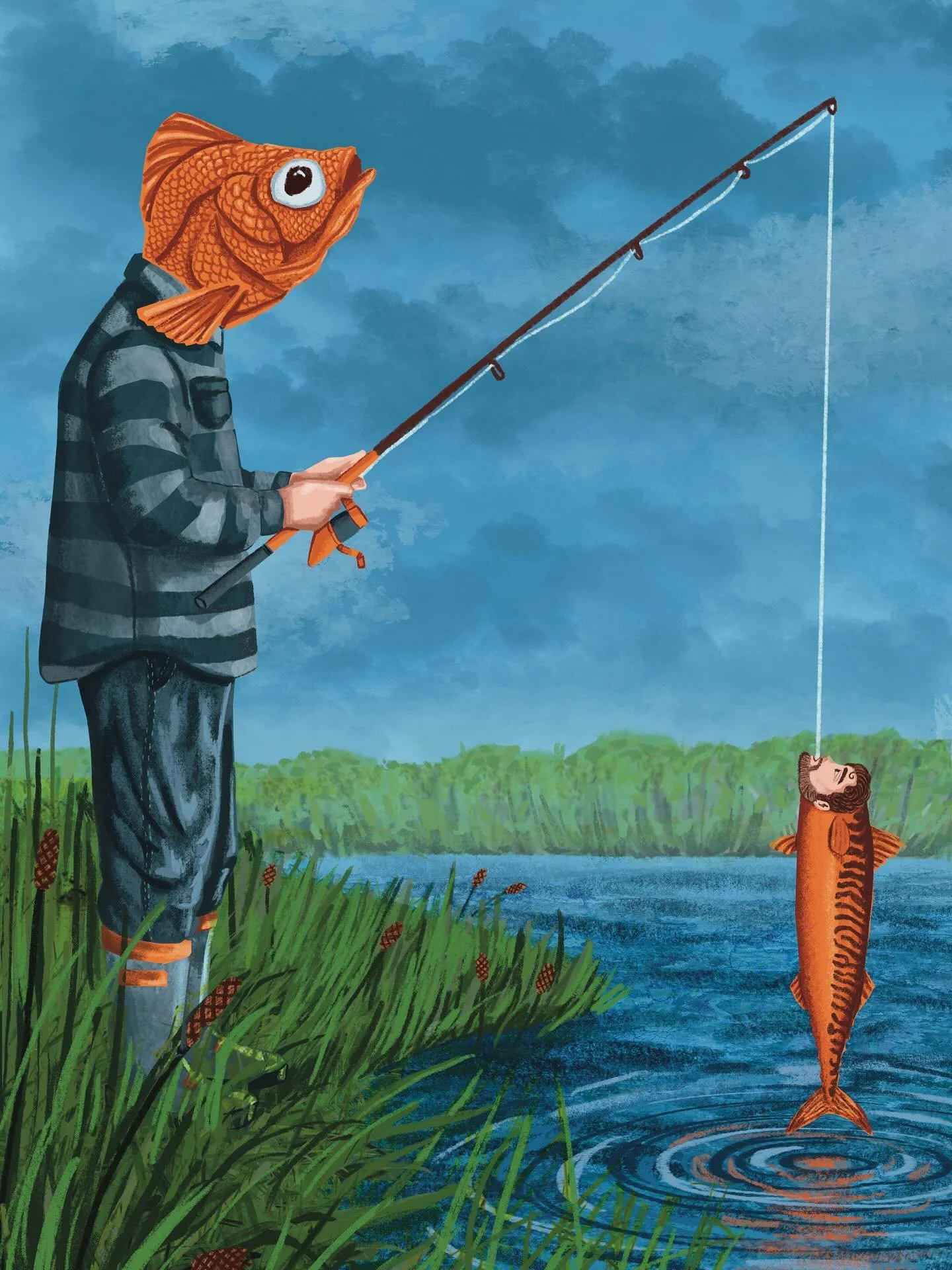 Going Fishing 🎣

An outcome for a project focused around metamorphosis 

#fishing #fishingart #maillustration #matamorphosis #fishhead #illustration