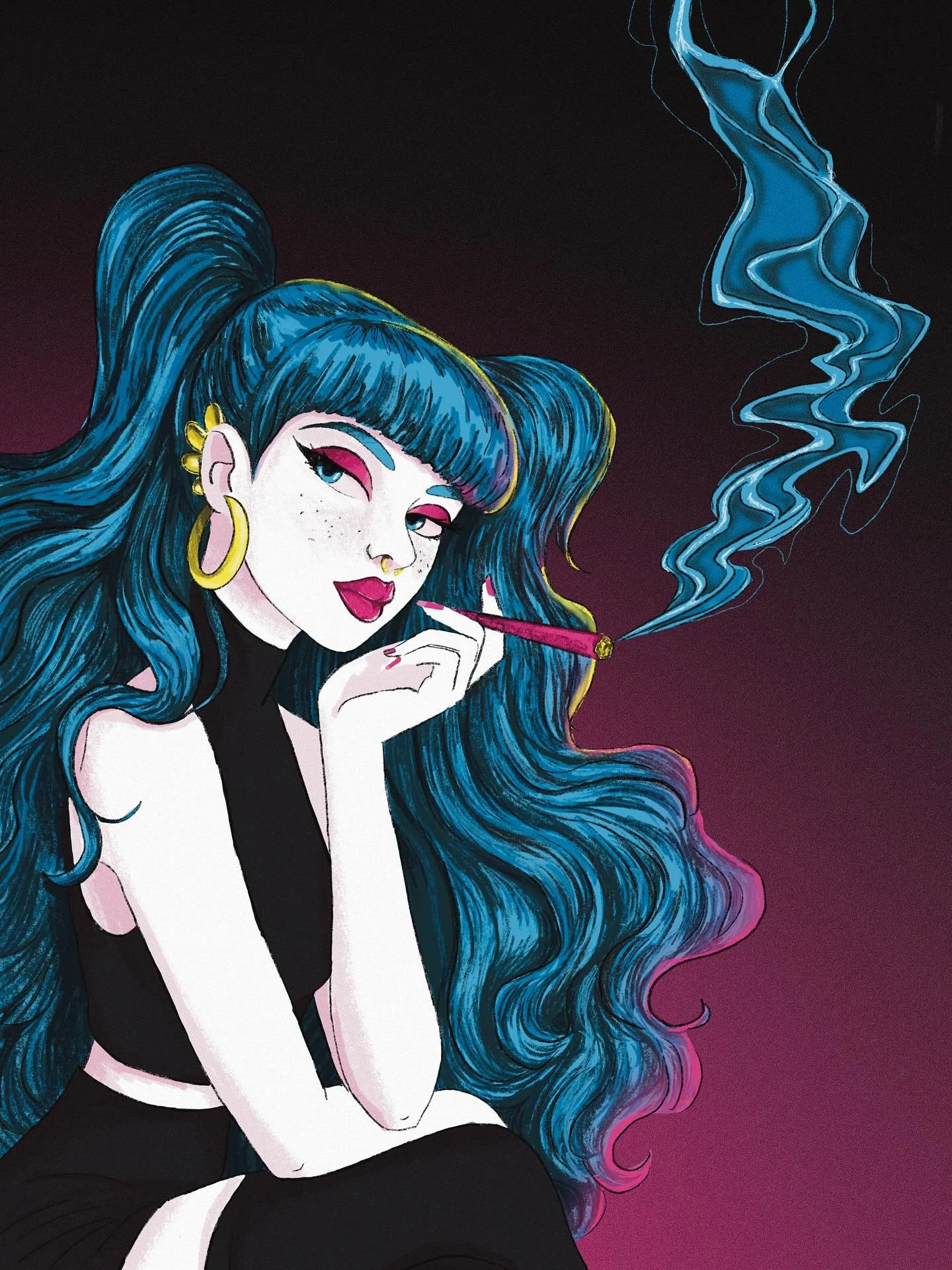 CMYK Zine Week 1 - Smoke
 
#cmykzine

This marks the first week in a self initiated project using a CMYK colour palette (cyan, magenta, yellow and black).

Each piece in this collaboration will eventually be curated into a zine.

Through this project