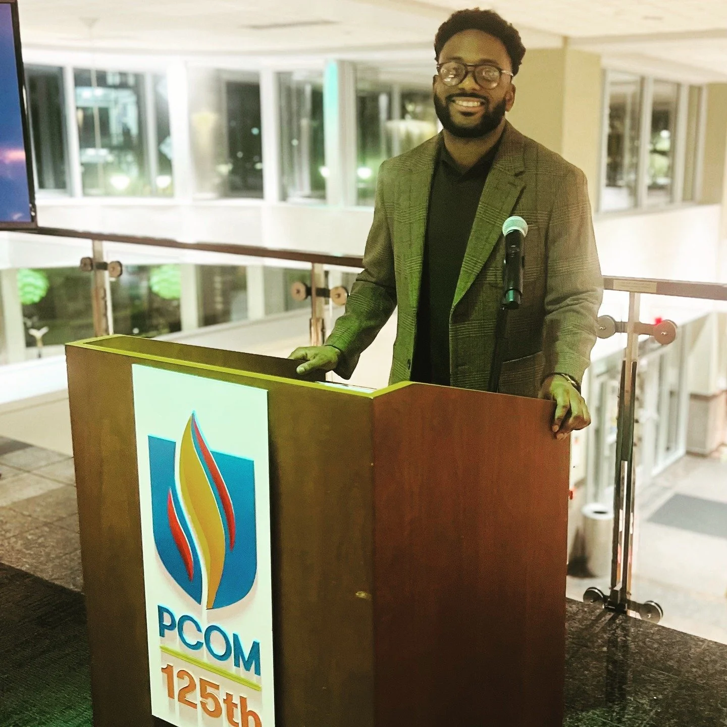 Keynote speaker at @pcomeducation for Black History Month 2025. Thank you to @pcom_snma for hosting my wife @kbochs and me. Proud @pcomalumni.🩺🫡#BHM#STEMM