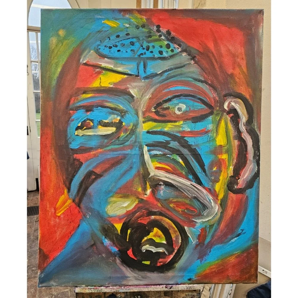 Untitled, 2025. Acrylic on canvas. 100 x 80 cm