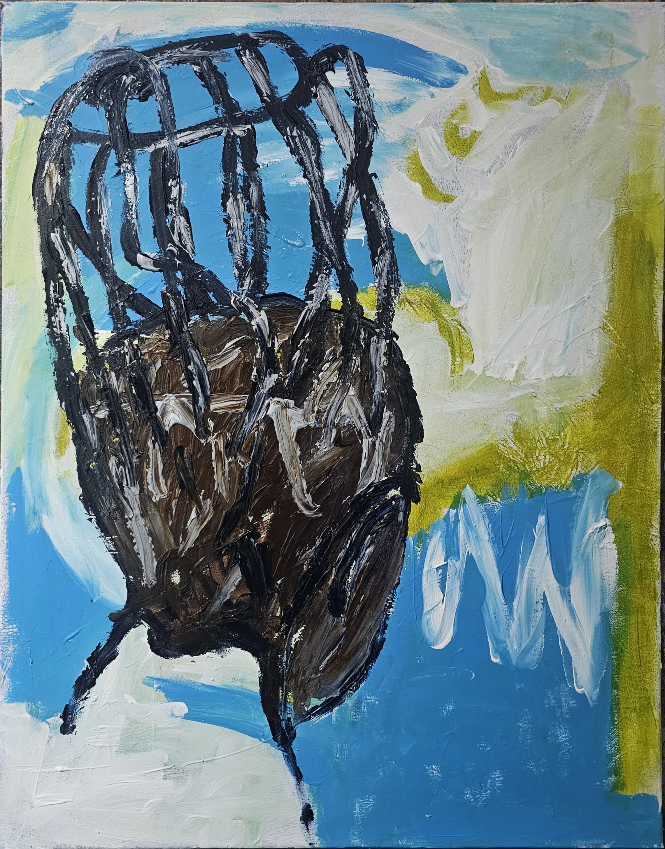 Onile Gogoro, 2025. Acrylic on canvas. 70 x 50 cm