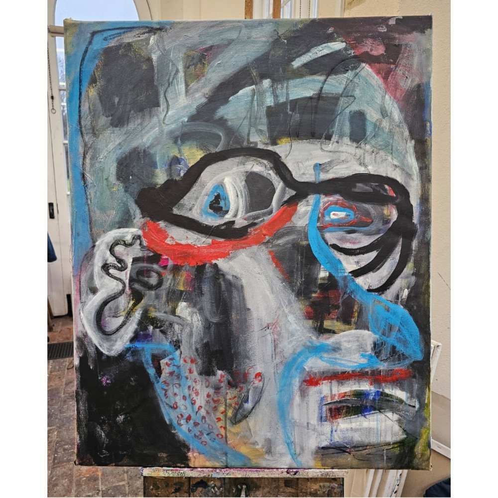 Untitled, 2025. Acrylic on canvas. 100 x 80 cm