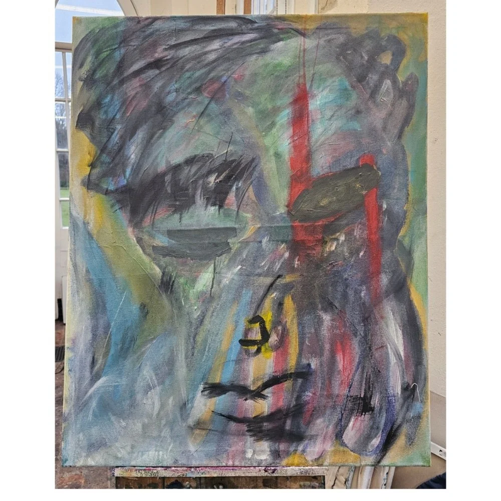 Untitled, 2025. Acrylic on canvas. 100 x 80 cm