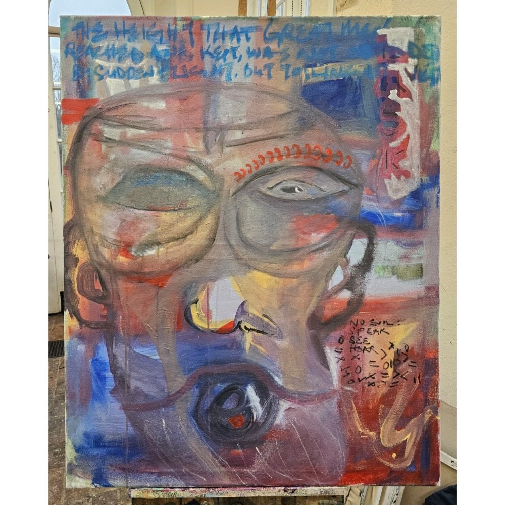 Untitled, 2025. Acrylic on canvas. 100 x 80 cm