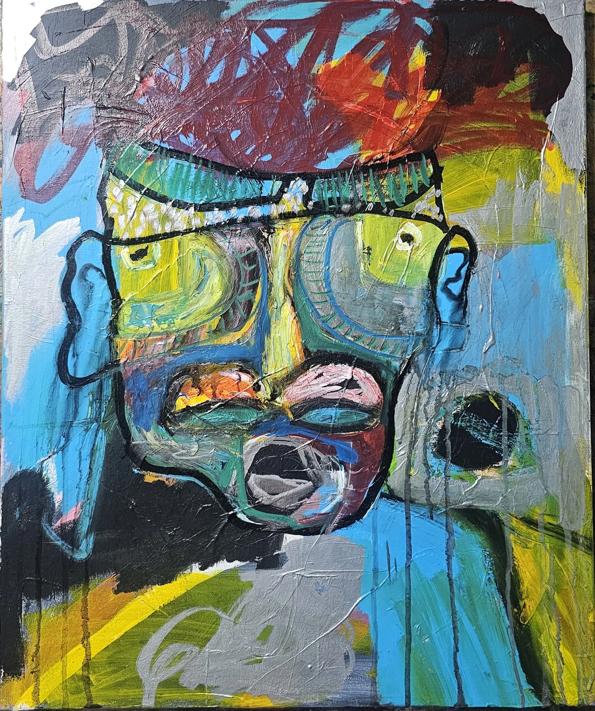 Emperor 1, 2025. Acrylic on canvas. 70 x 50 cm