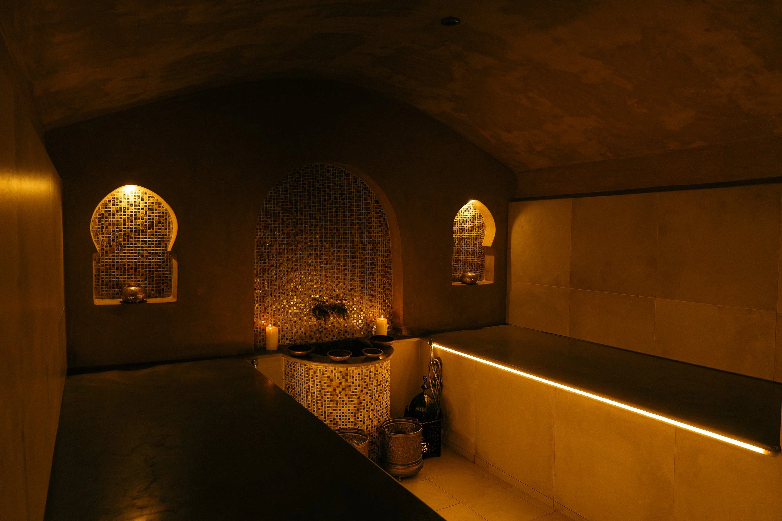 Massagebrikse i marokkansk Hammam