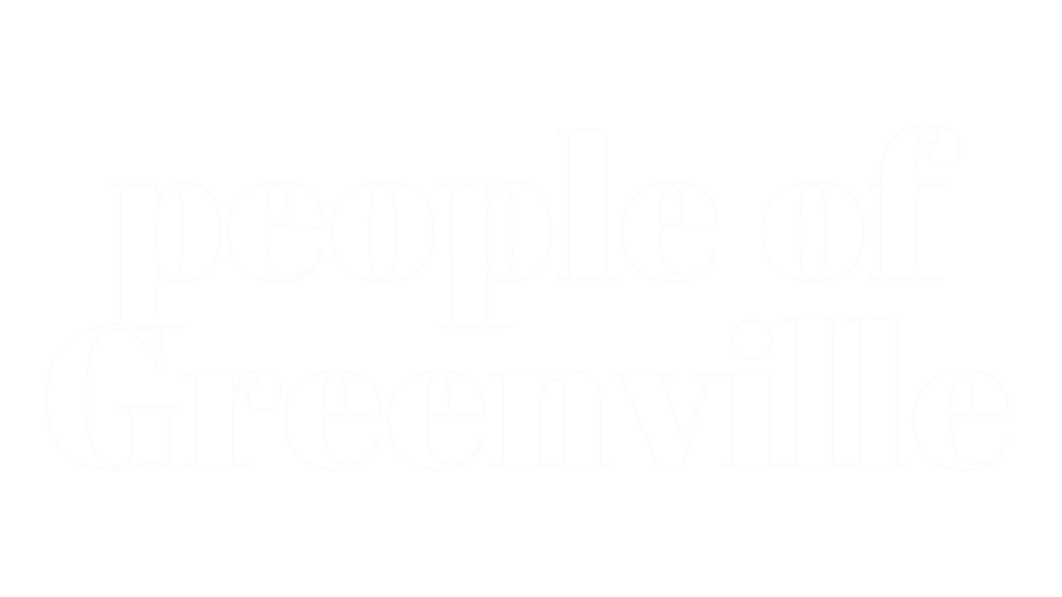 People of Greenville