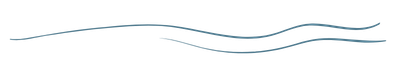 A simple drawing of two blue wavy lines on a white background.
