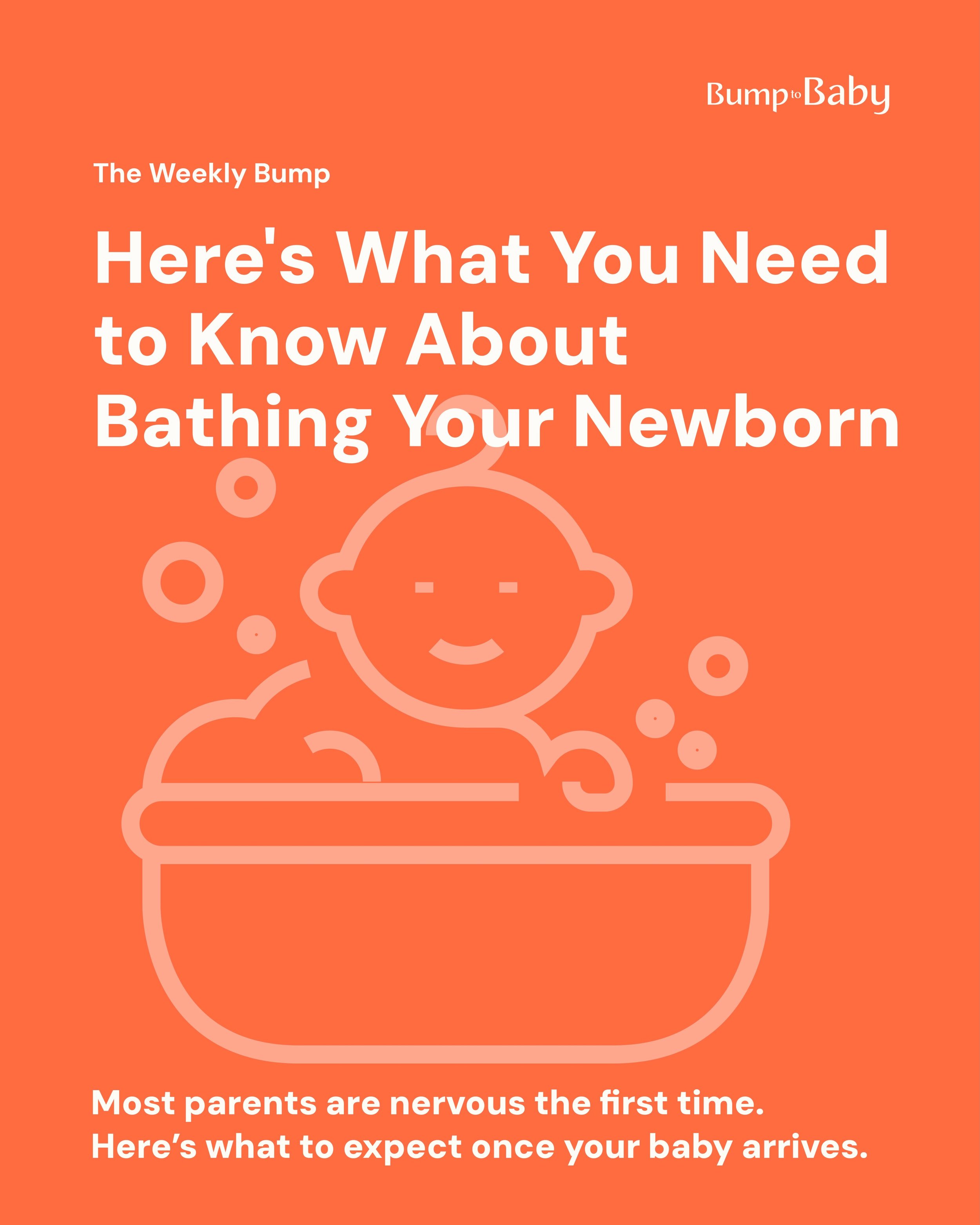 Newborn baths can feel nerve-wracking. Swipe to know what to expect before your baby arrives!

Follow for weekly tips from a former L&amp;D nurse.

#newborncare #babybath #newmomtips #expecting #firsttimemom