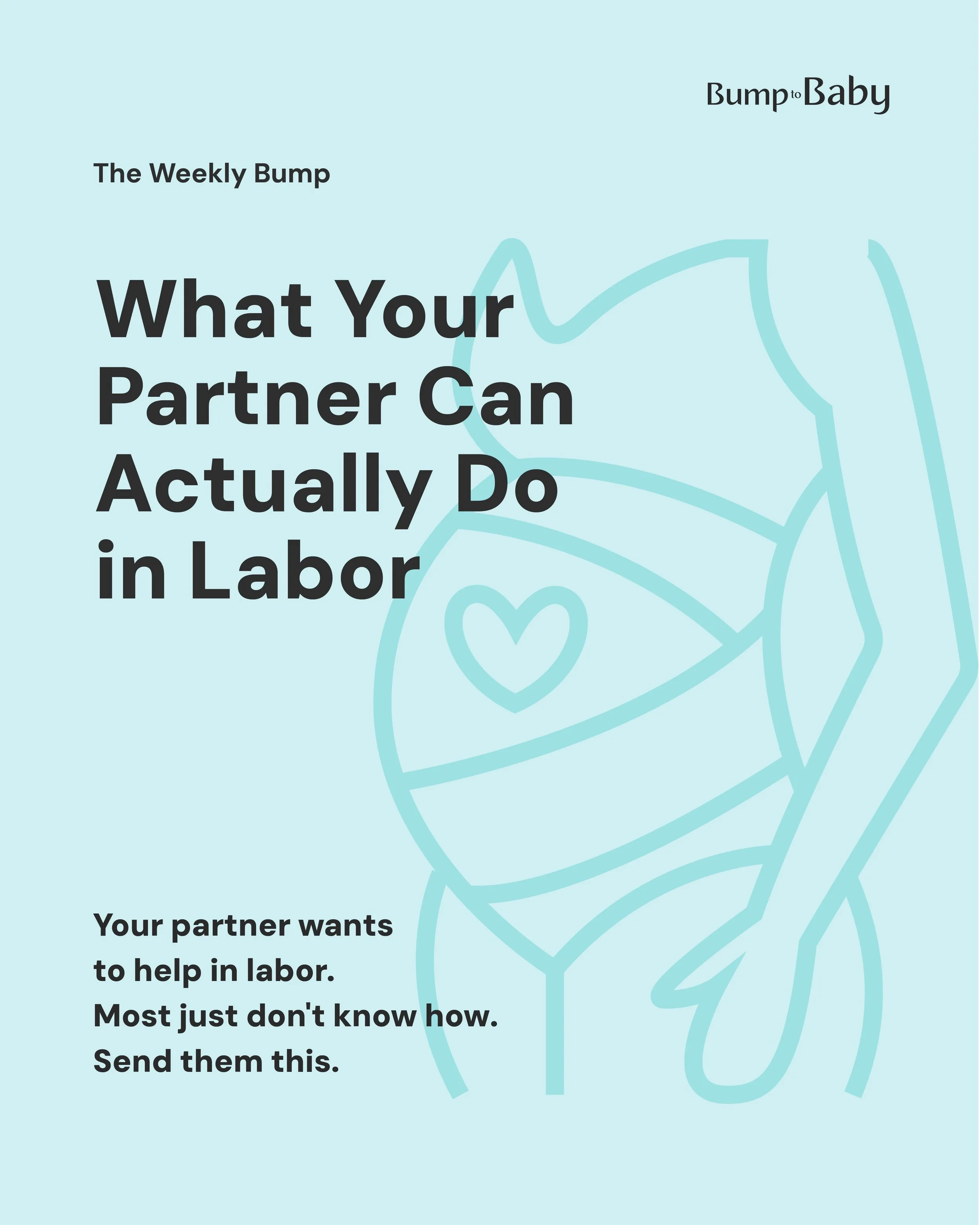 Swipe for three things your partner can actually do during labor, then send this their way.

Want hands-on practice together? Link in bio to register for a class. 

#labor #supportpartner #prenatal