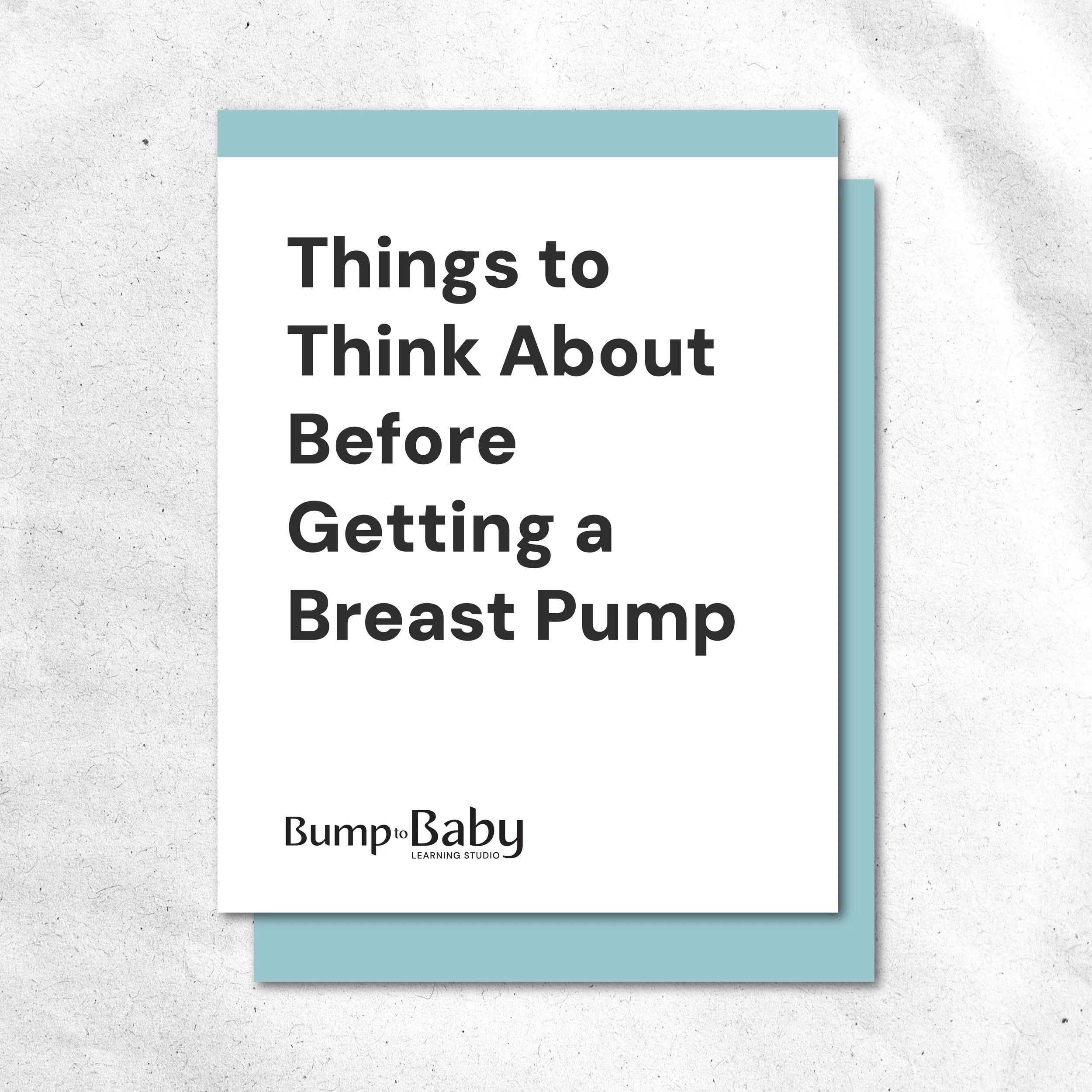 Breast Pump Checklist