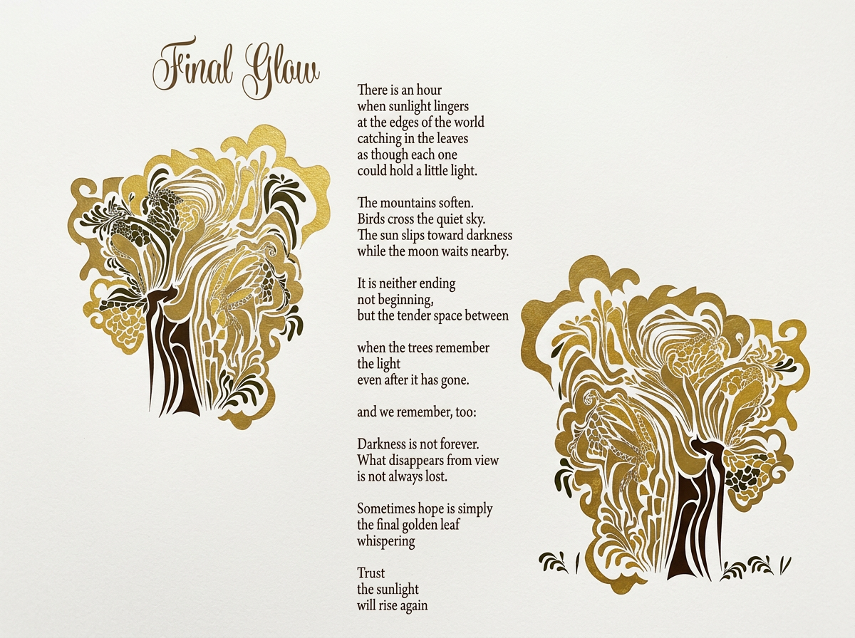 Poem about the Final Glow of Sunset