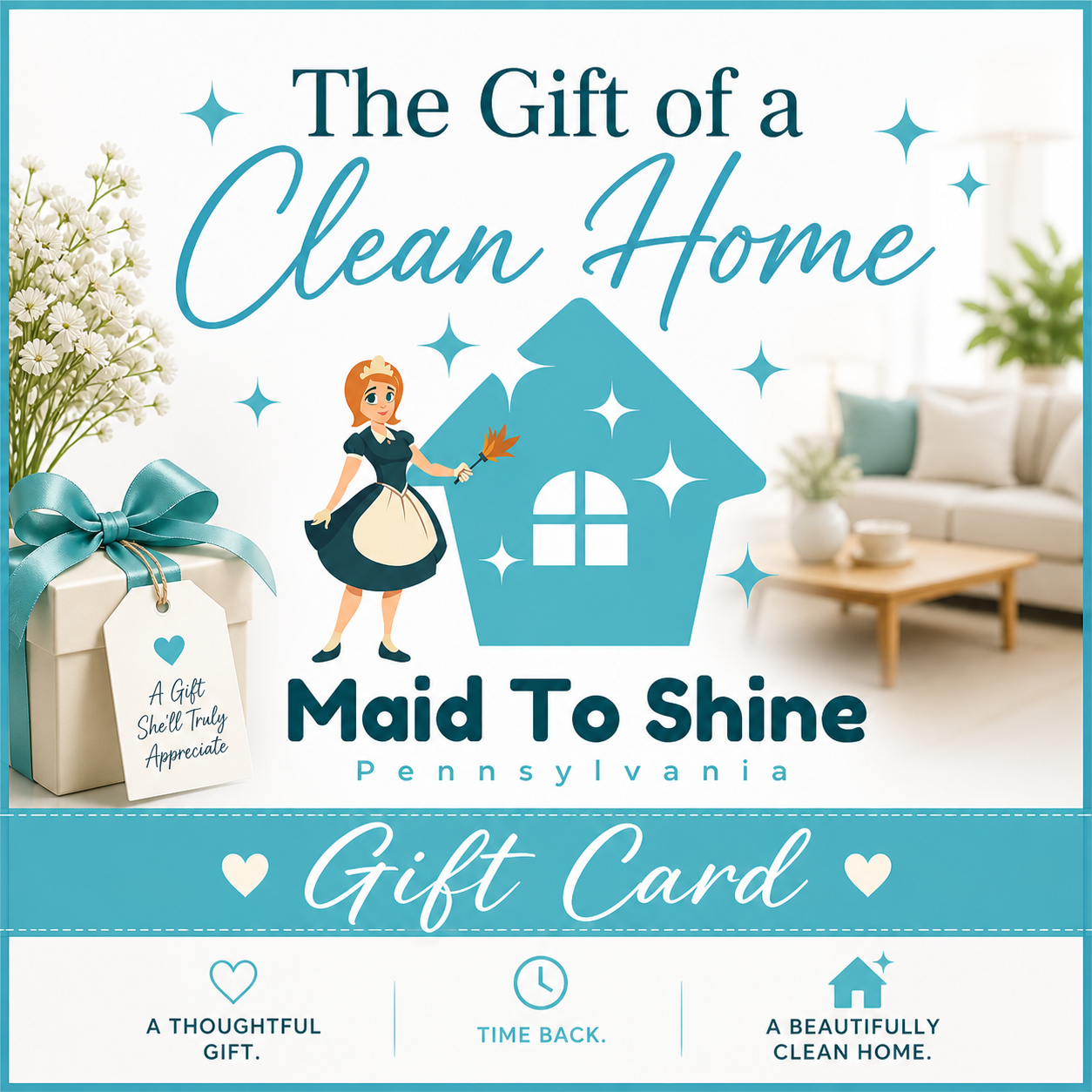 Maid to Shine Gift Card – The Gift of a Clean Home