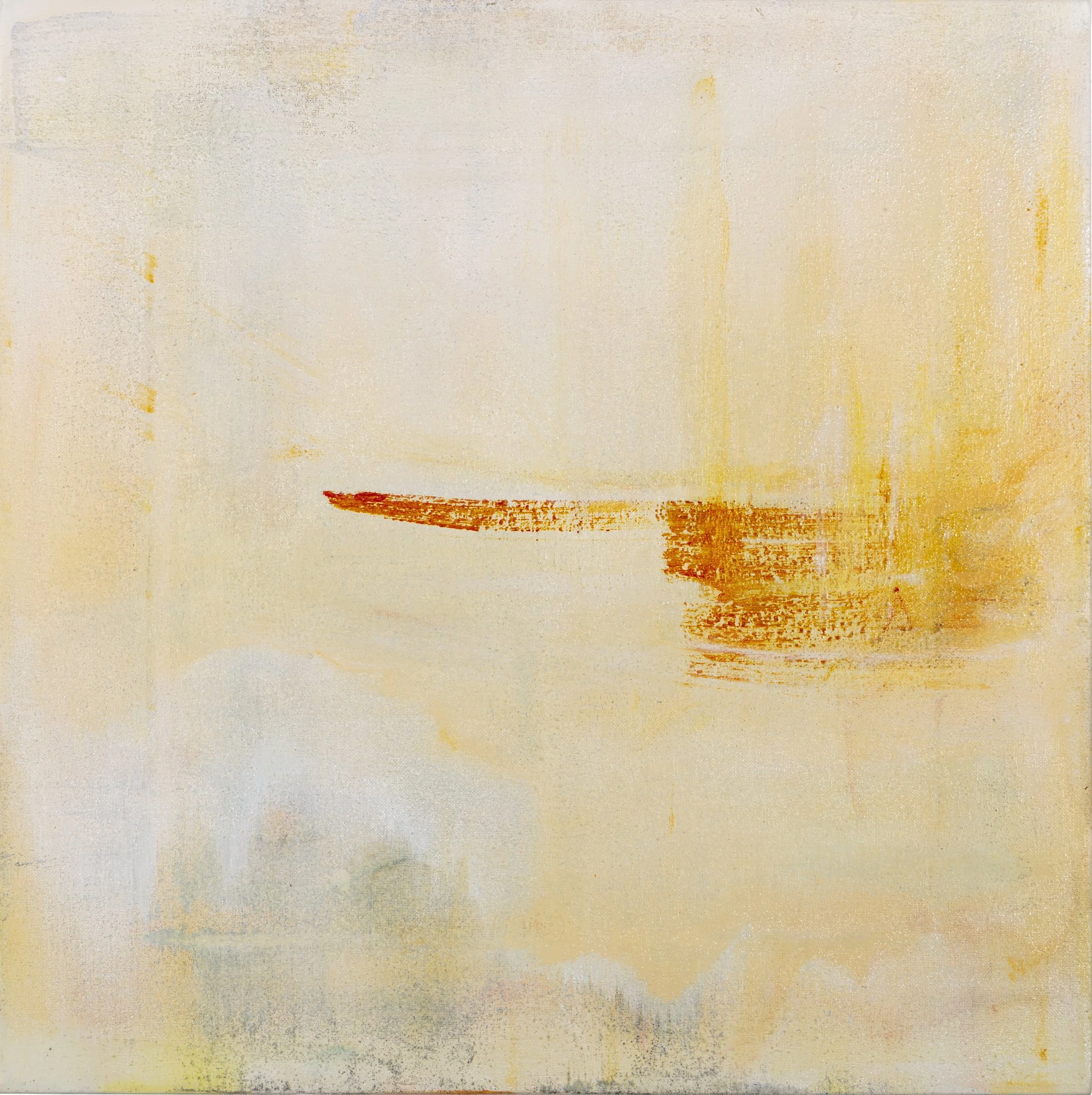 FINESTRA SU UNO SPAZIO 4, 2022 –  pigments, oil and oil pastels on canvas, cm 51x51 