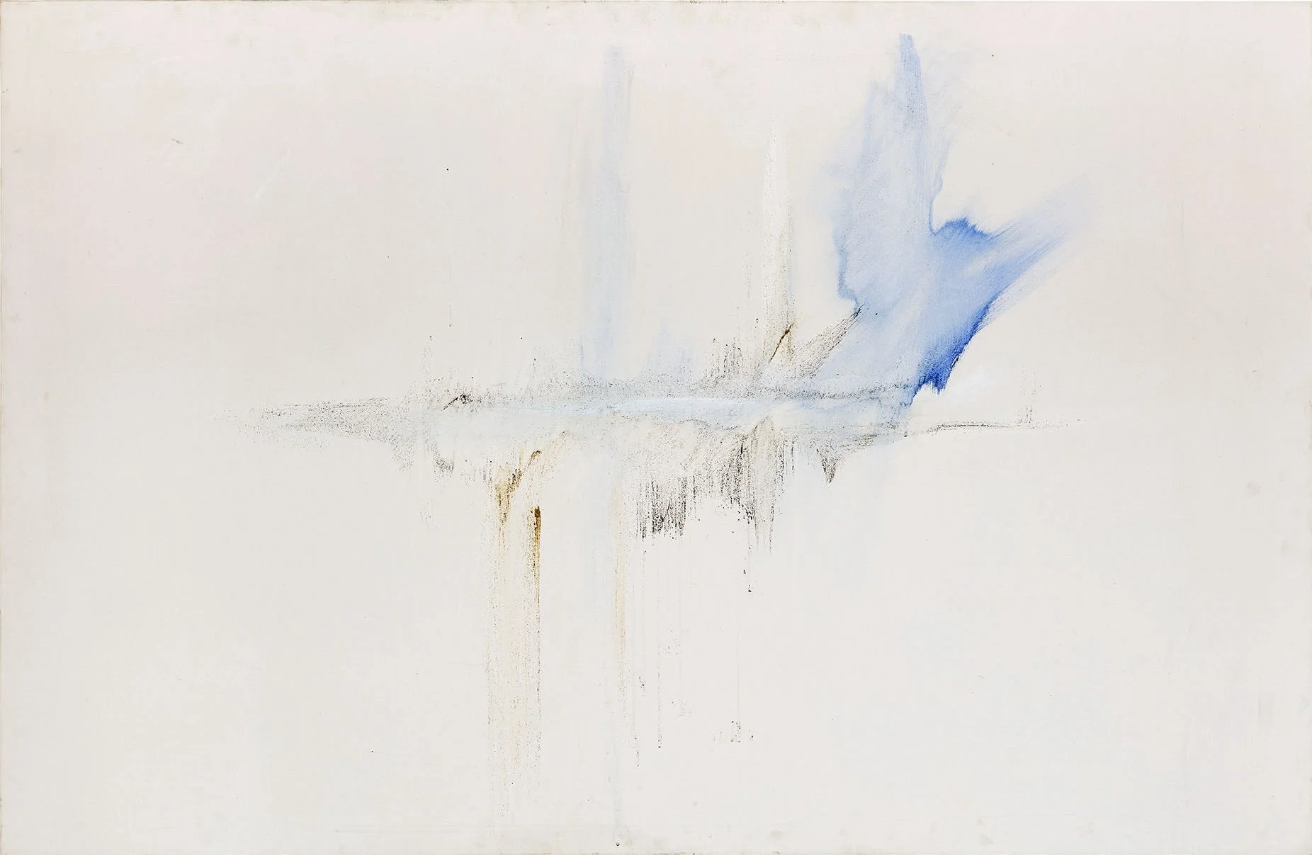 TIMELESS, 2020 – pigments, sand and gold powder on canvas, cm 110x170, private collection