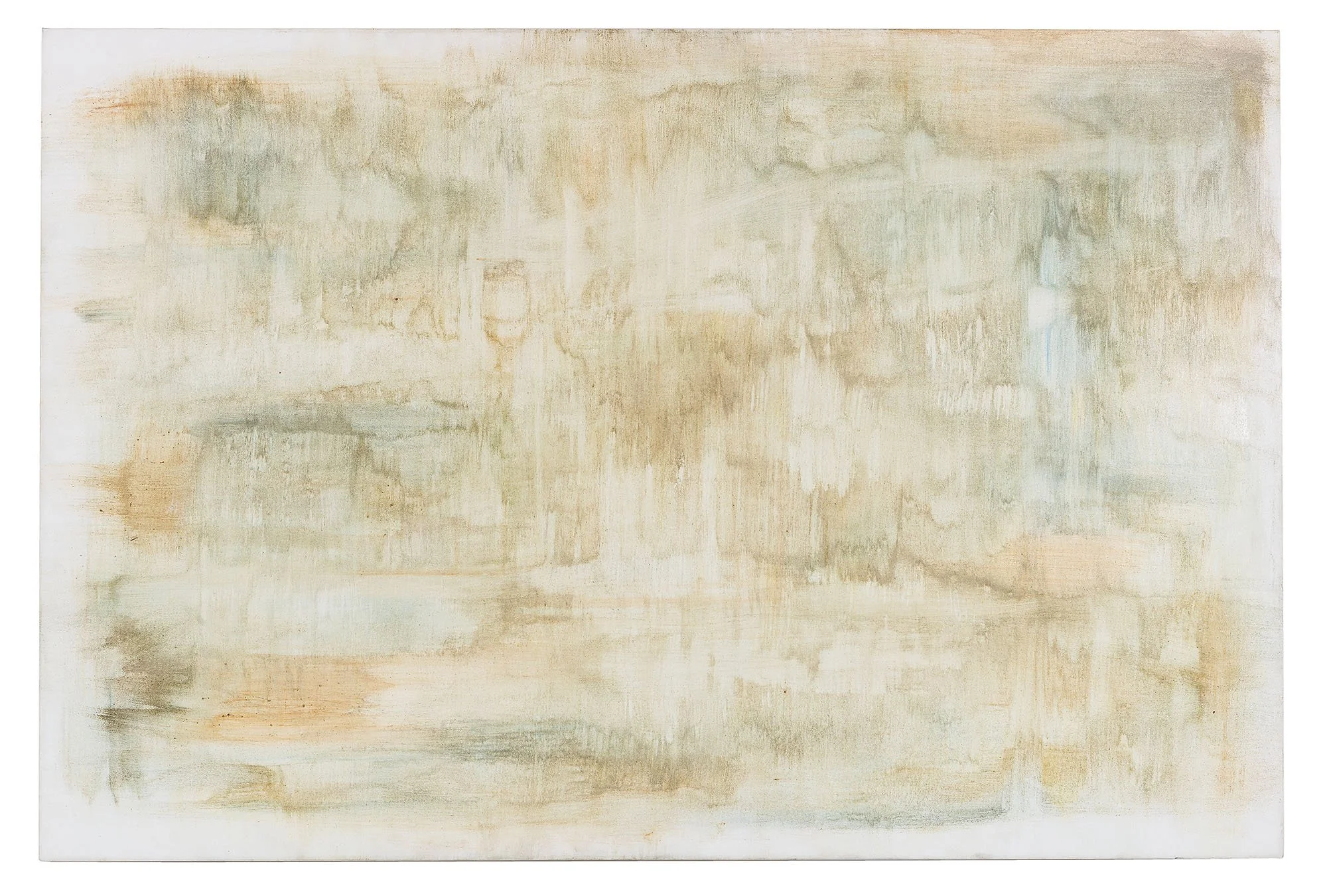 Eden, 2017 – pigments, sand, gold and bronze powder on canvas, cm 100×150