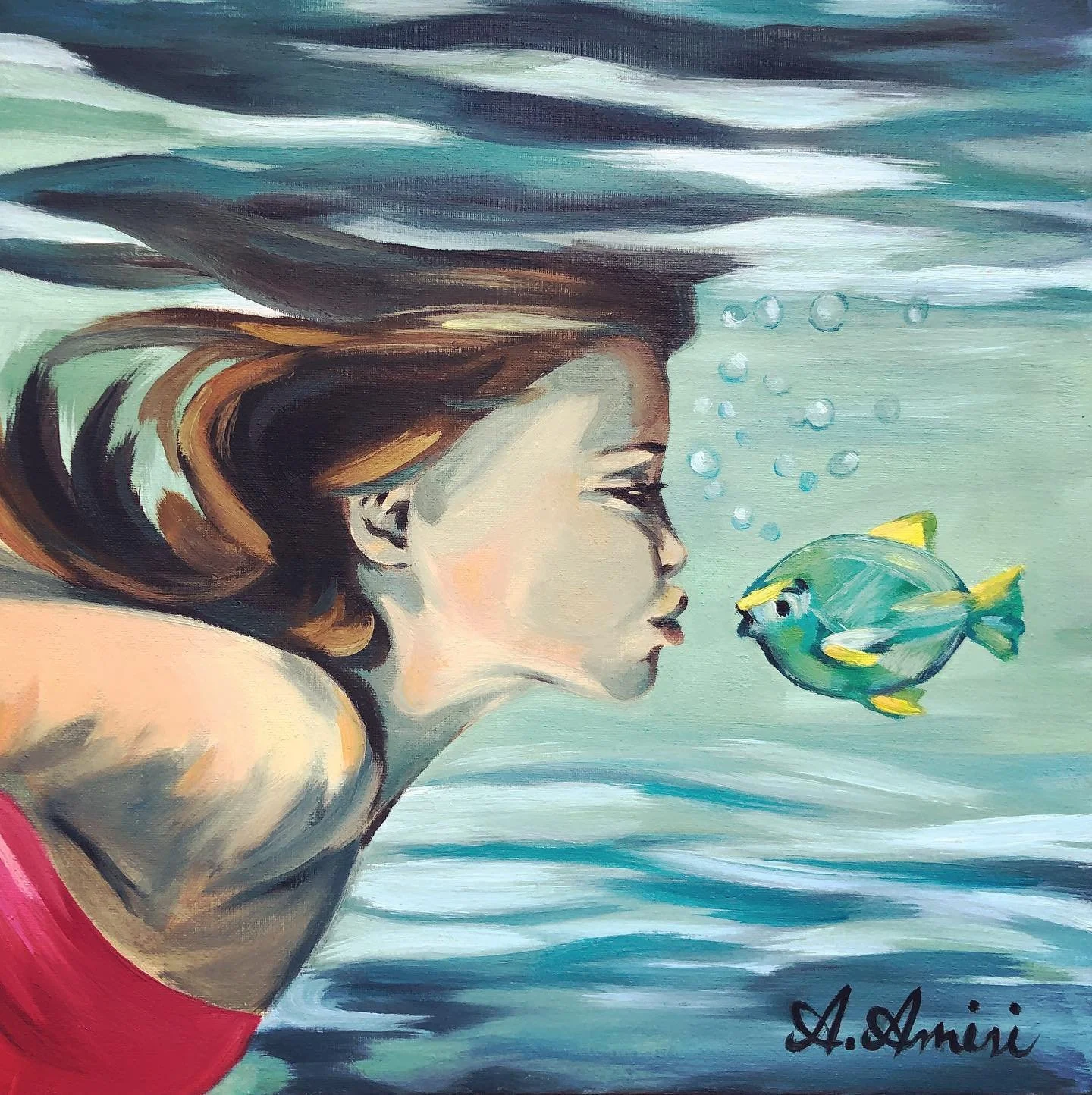 Mirror, 2020, Oil paint on canvas