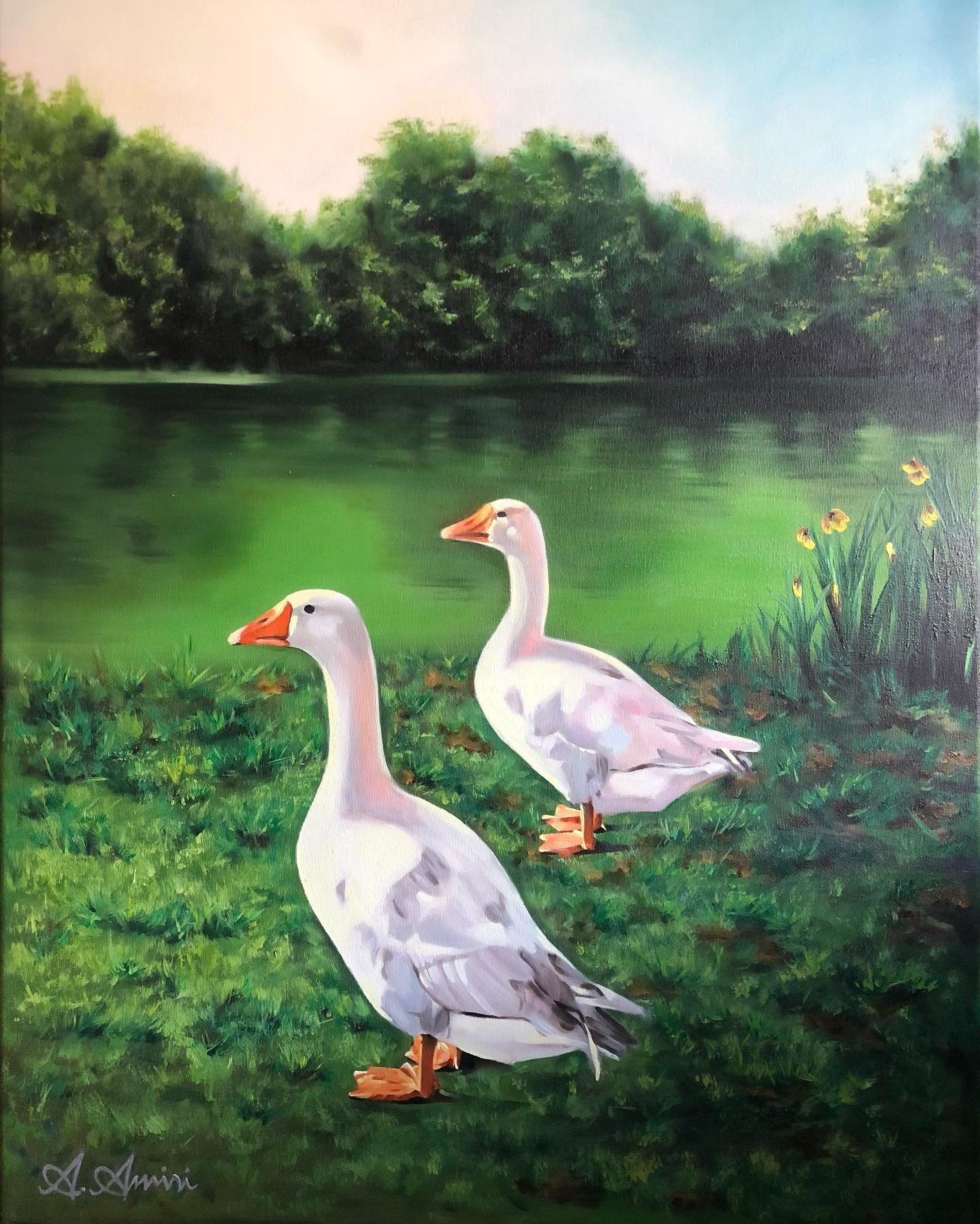 Salt and Pepper, 2022, Oil paint on canvas