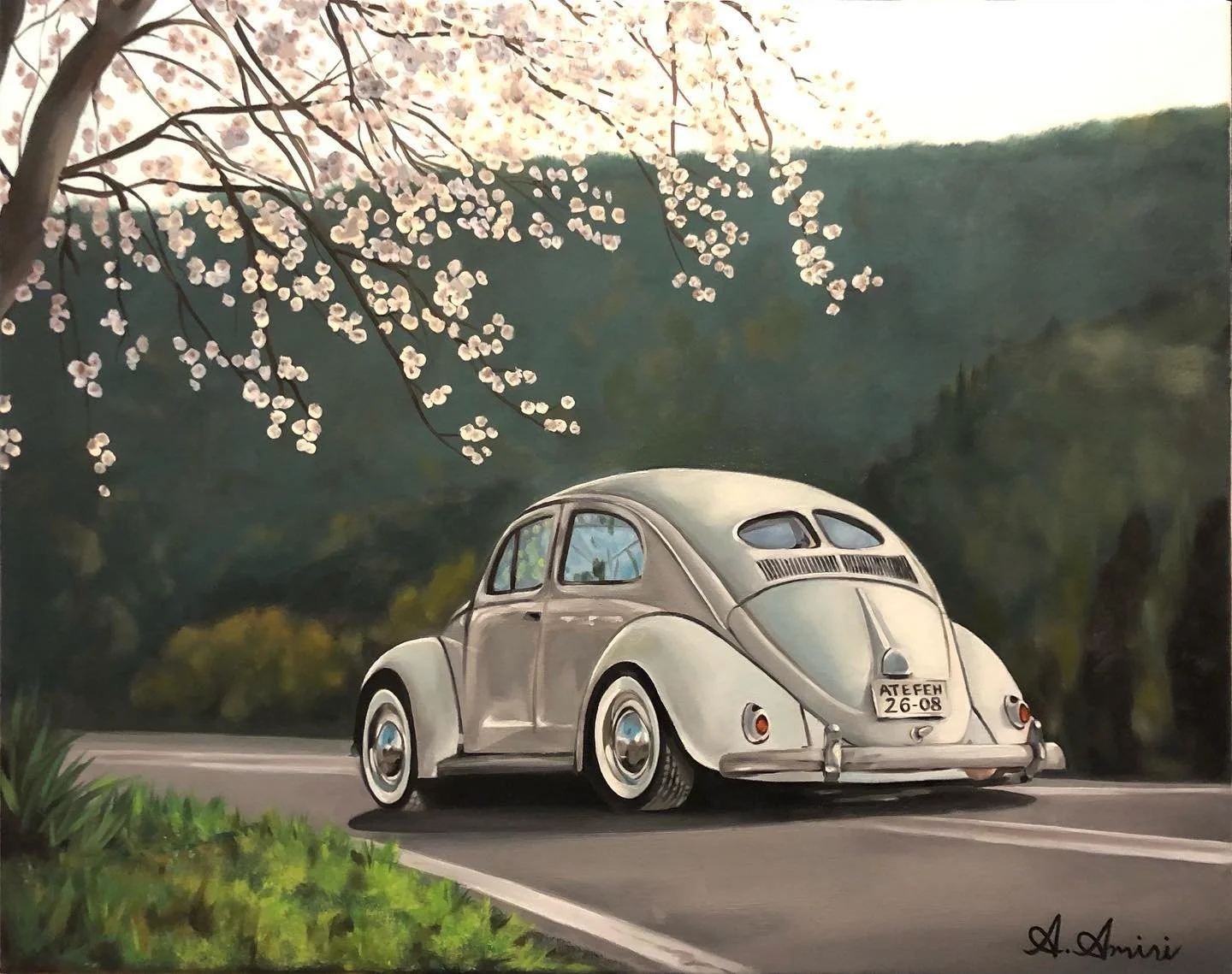 White Bug, 2021, Oil paint on canvas